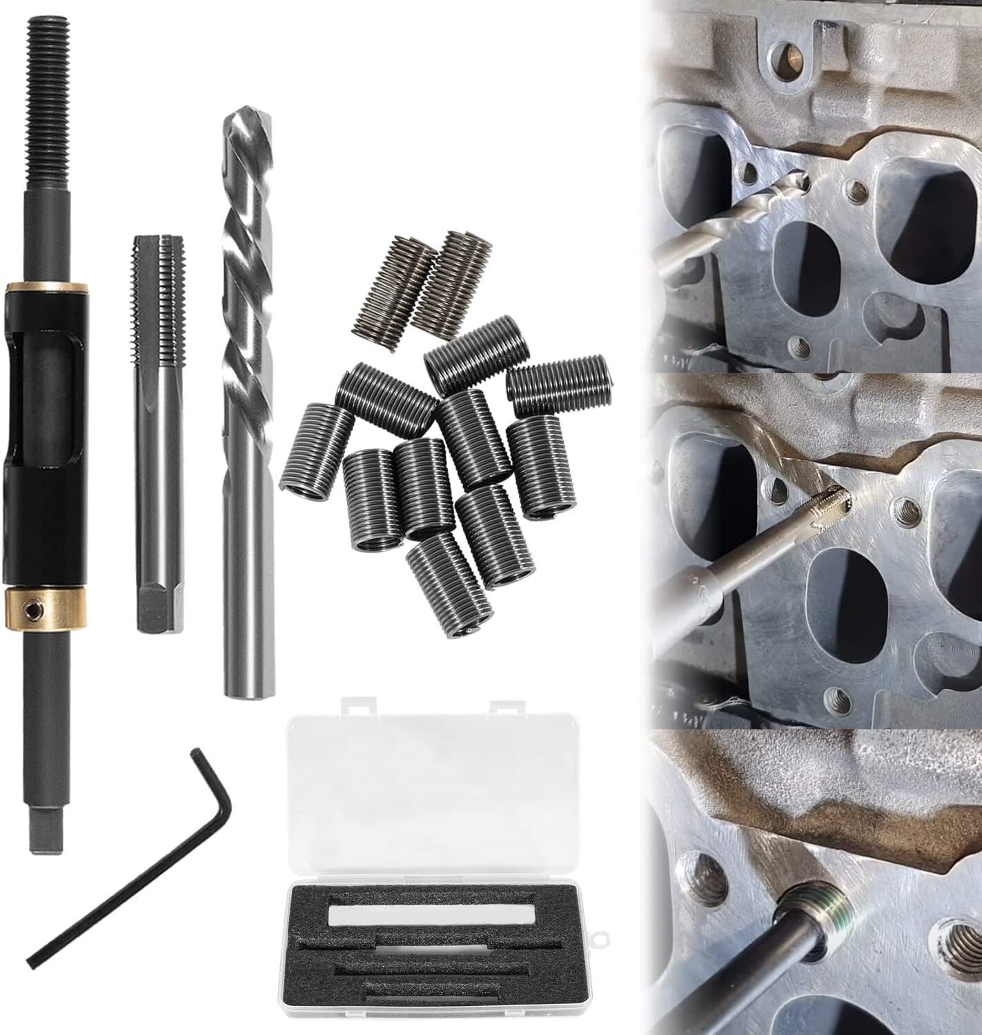 M11 x 1.5 Head Bolt Thread Repair Kit 35119S For Cadillac Honda Nissan Toyota