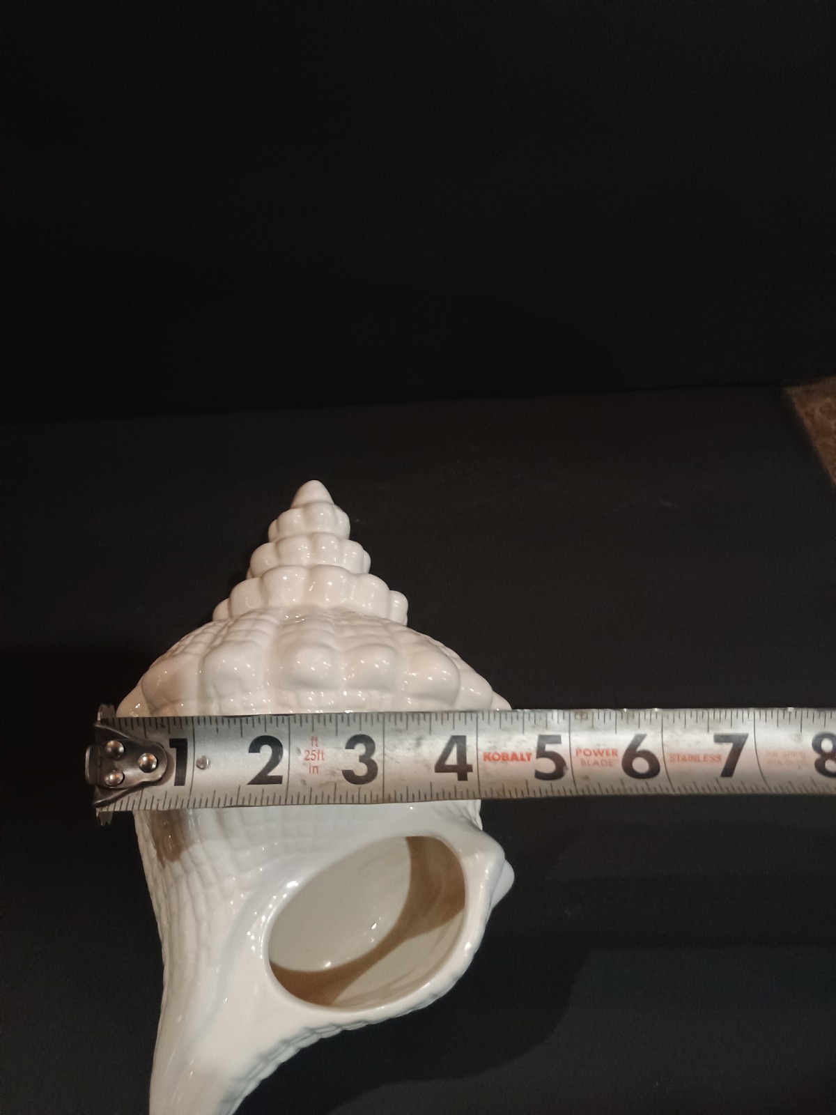 Seashell Planter Conch Shell Glazed Ceramic NEW Nautical Decor Cuffy's Cape Cod
