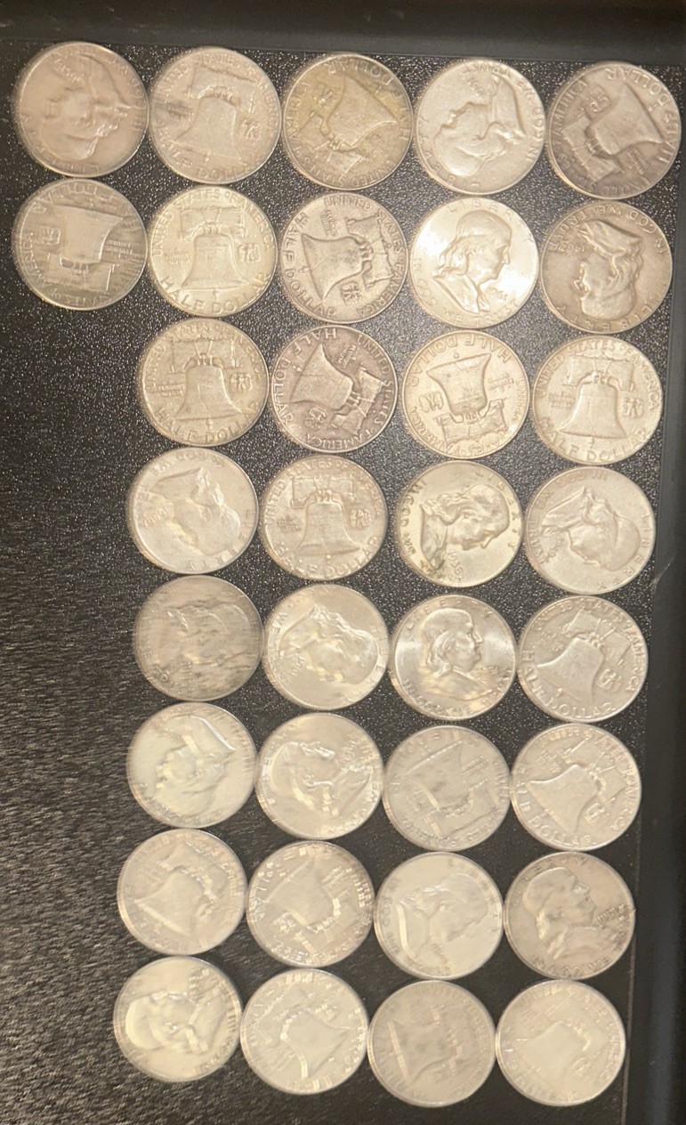 Benjamin Franklin Half Dollars 1948-1963 All Dates All Mints. Randomly Sent
