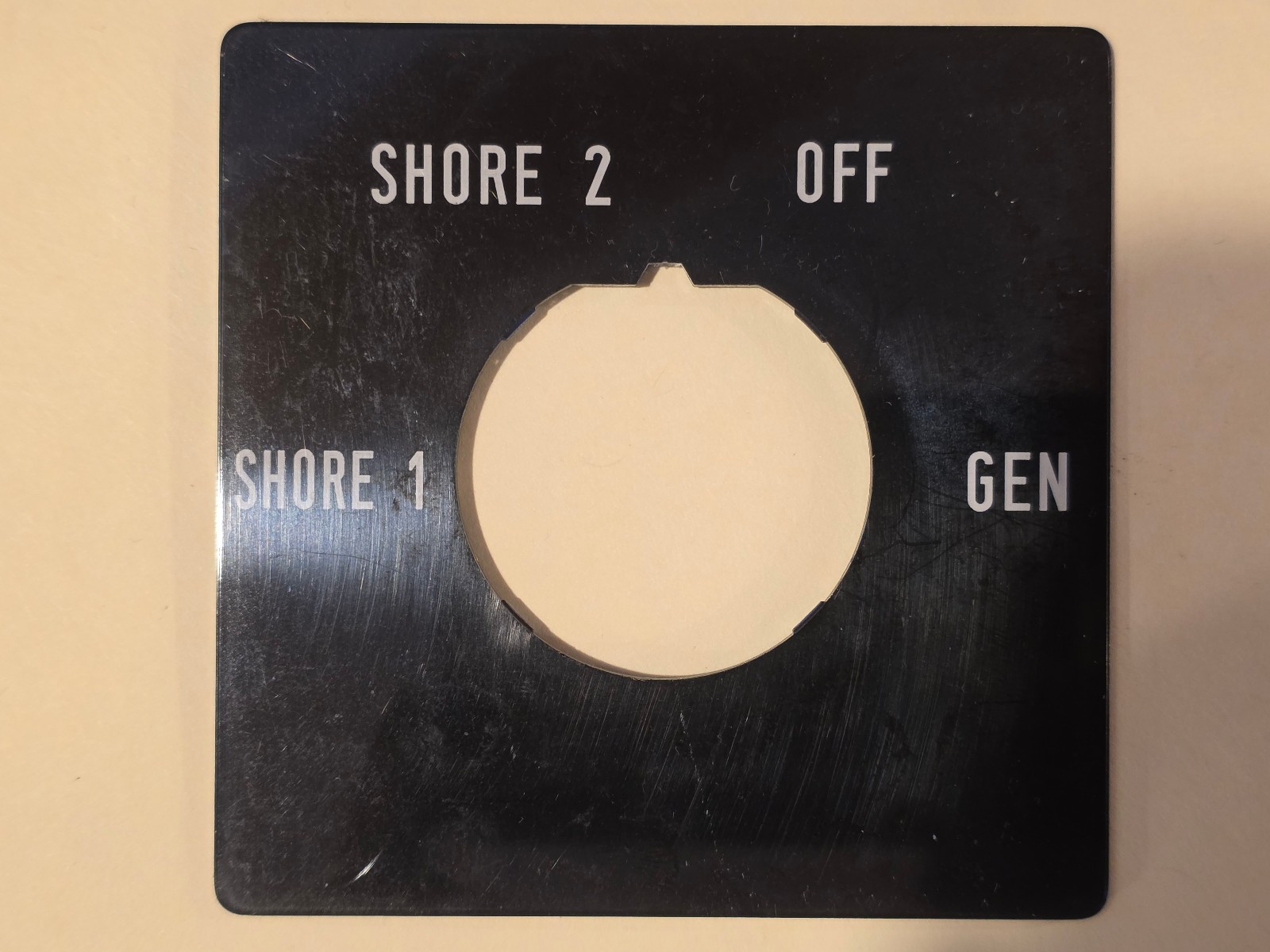 Kraus & Naimer Shore 1-2 Gen Switch Replacement Faceplate, Bass 120-0055-331-PL