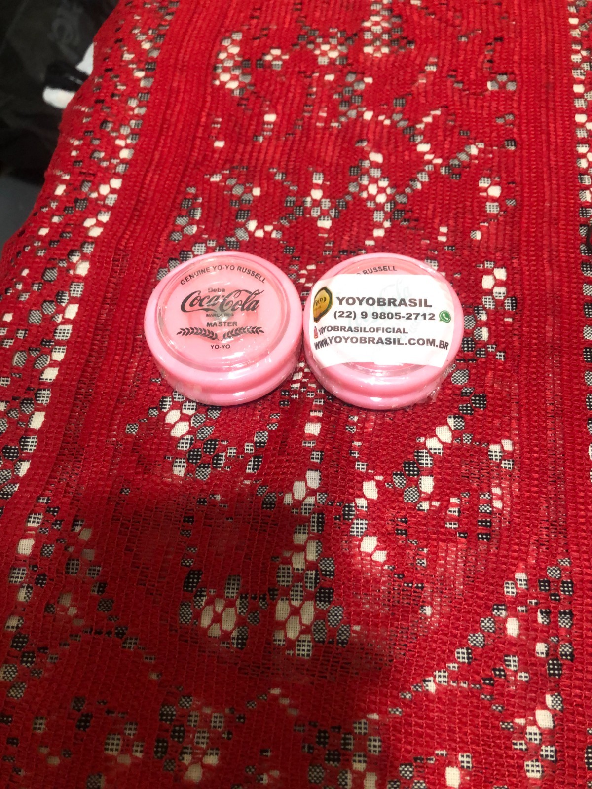 1- COCA COLA RETRO  RUSSELL MASTER PINK YO YO FROM BRAZIL