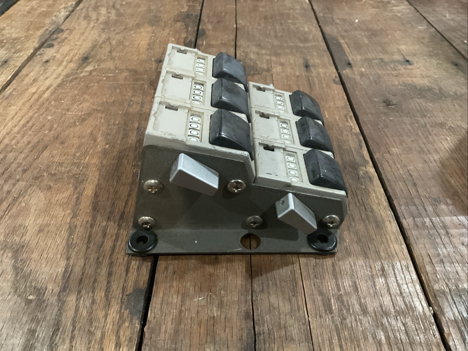 Vintage VEEDER-ROOT 4 Digit 6 Connected Mechanical Counter