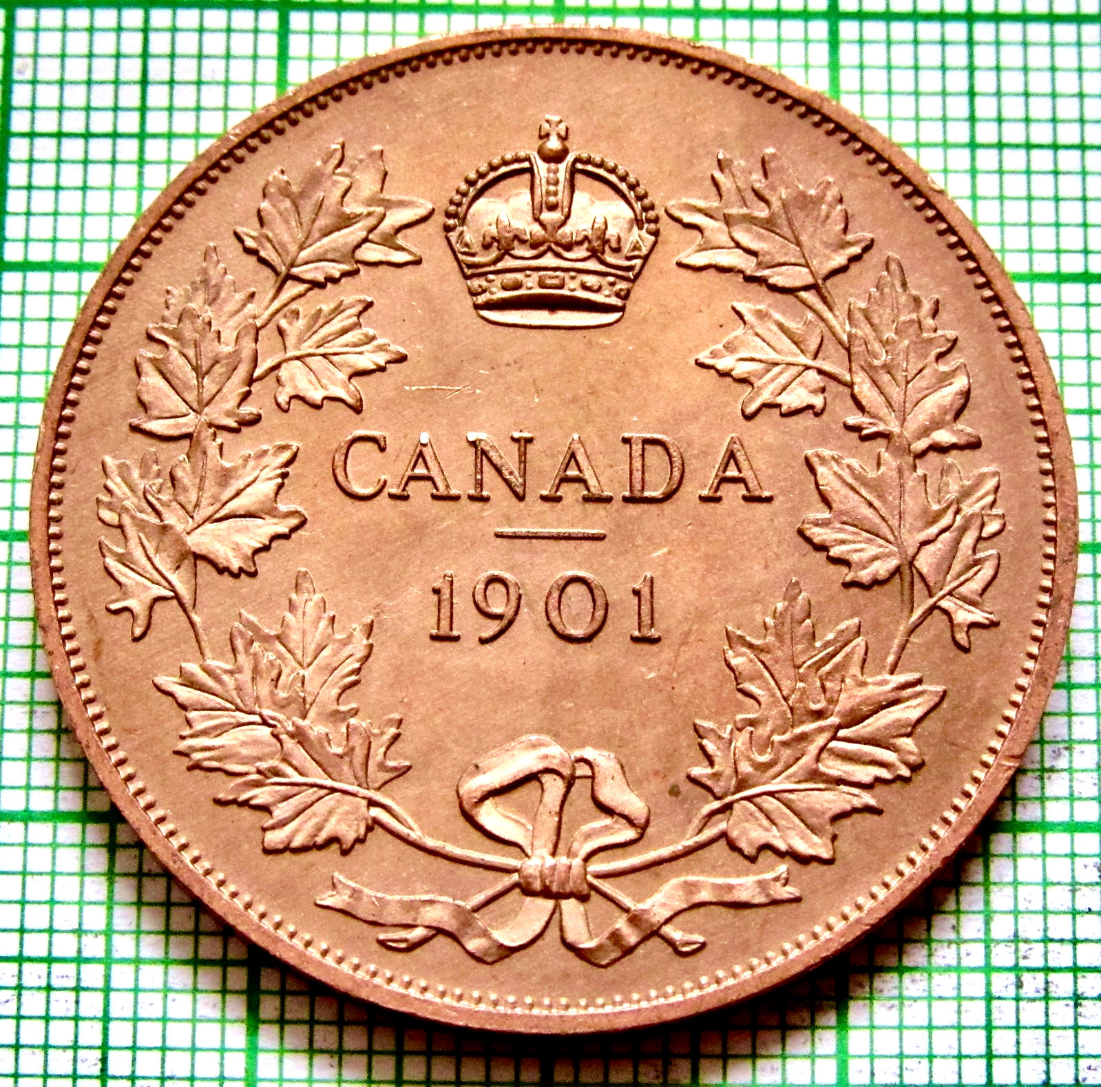 Canada Retro Model Queen Victoria 1901 1 Dollar, Copper Fantasy Coin