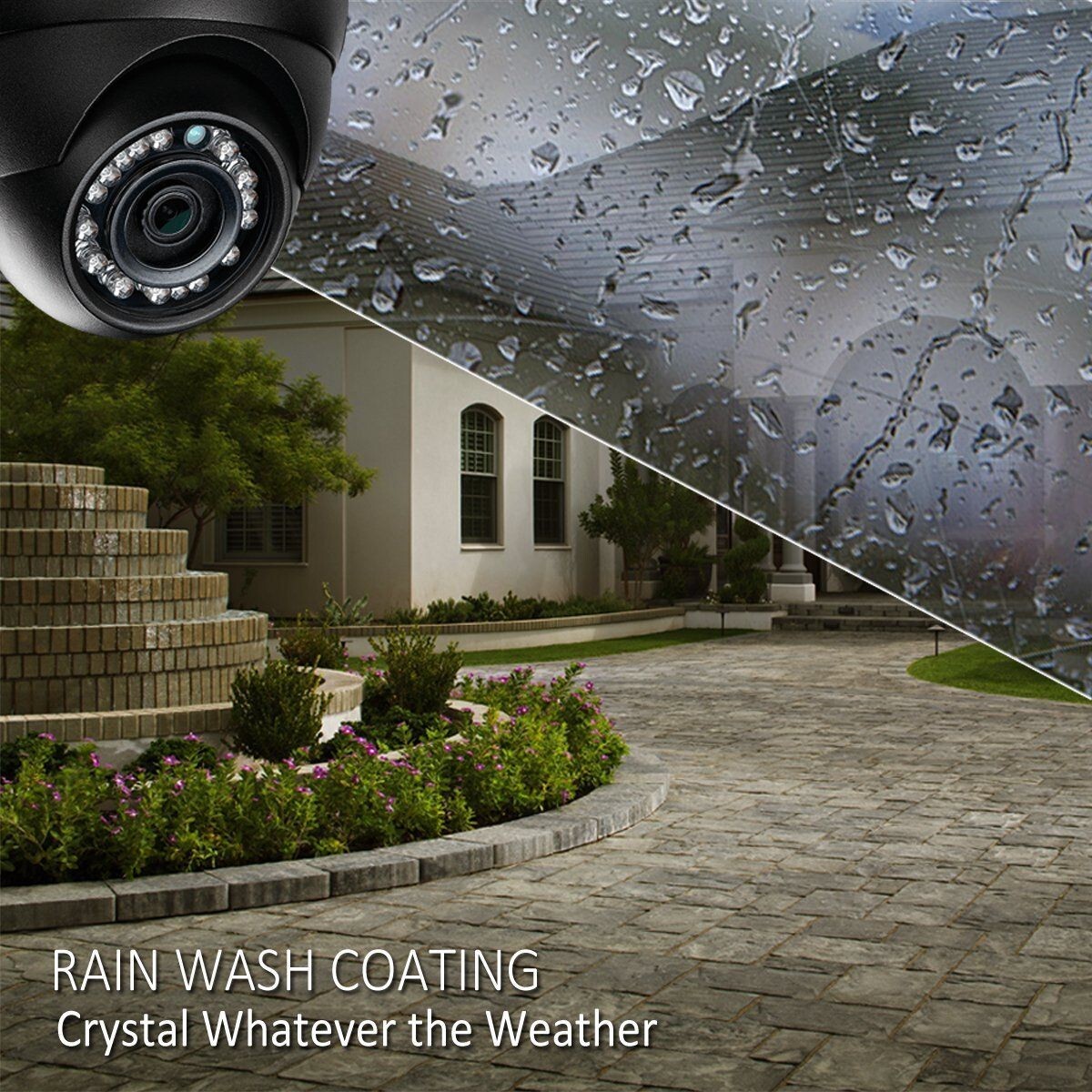5MP DVR Outdoor Wired CCTV Security Camera System 5MP Dome Waterproof Camera