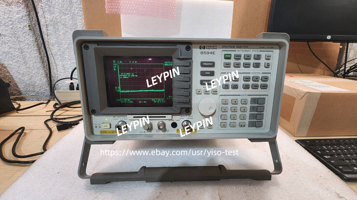 HP 8594E Spectrum Analyzer 9kHz-2.9GHz Options 010,041 Tracking Gen /#$