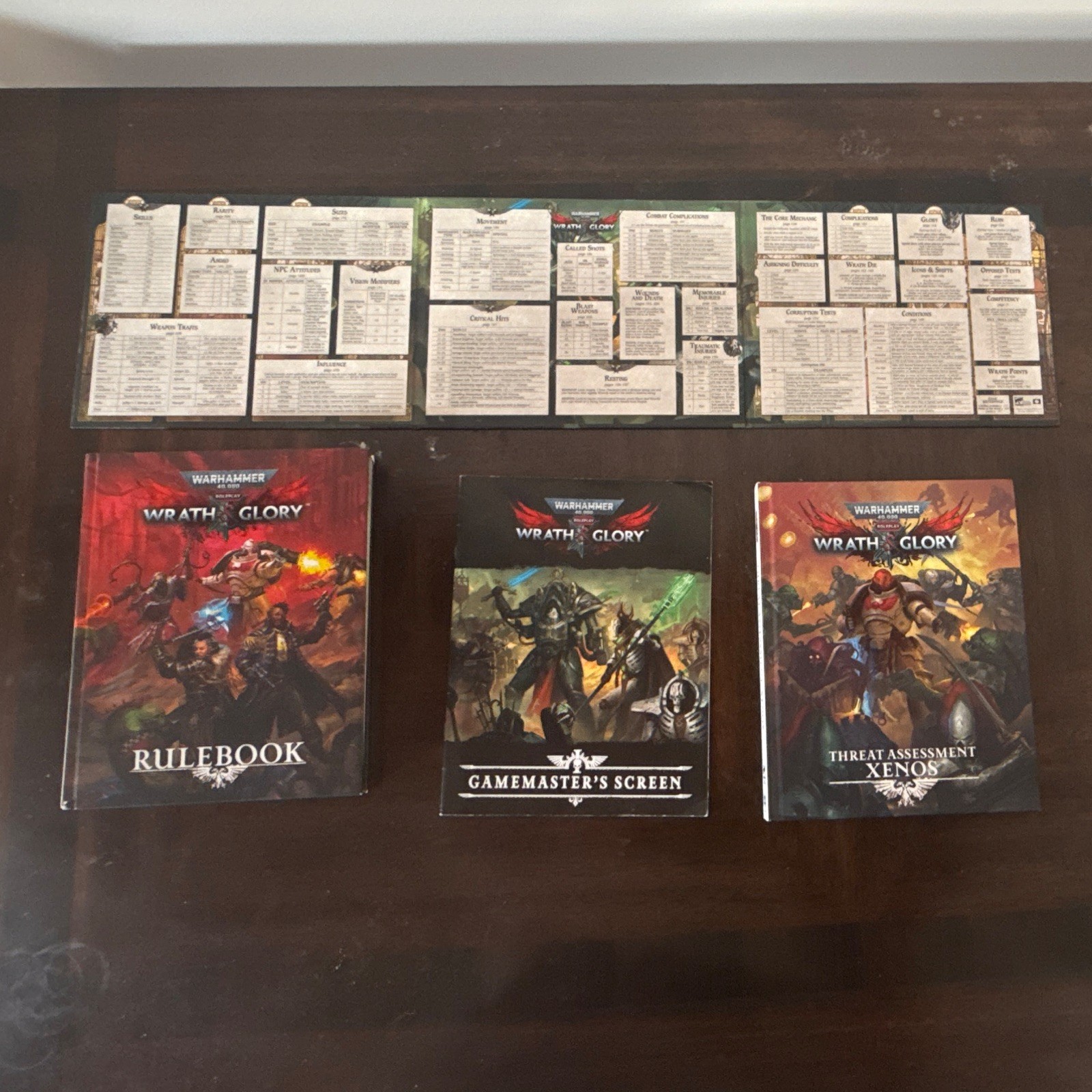Warhammer 40K Wrath and Glory TTRPG Rulebook, Gamemaster Guide/Screen, Expansion