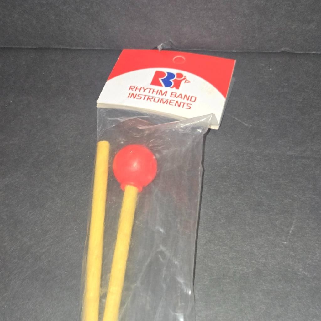 NOS RHYTHM BAND INSTRUMENTS #RB-2314 RUBBER TIP DRUM MELLETS STICKS SEALED