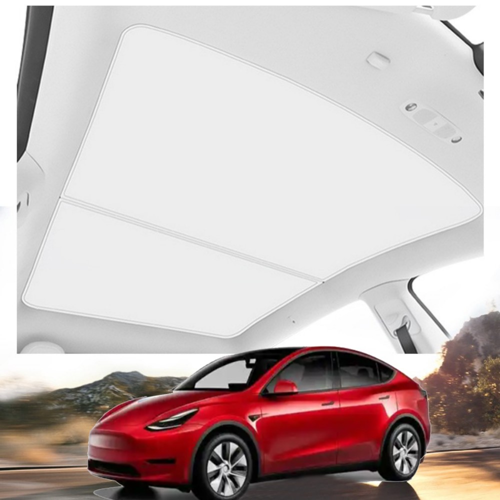 For Tesla Model Y Sunshade Roof Heat Insulation Glass Highland Roof Sun Shade