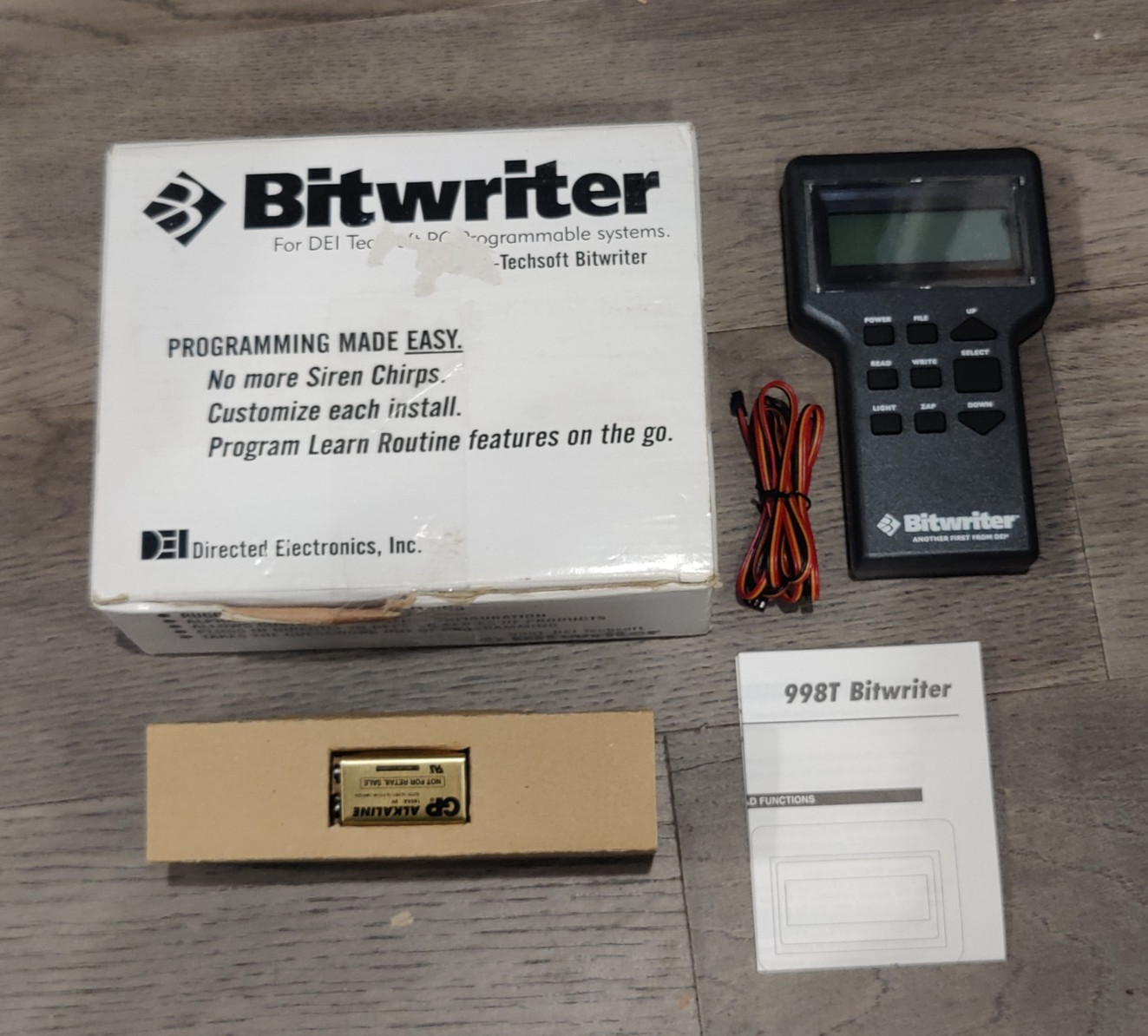 DEI DIRECTED ELECTRONICS VIPER BITWRITER 998T TECHSOFT v2.9 FIRMWARE CAR ALARM