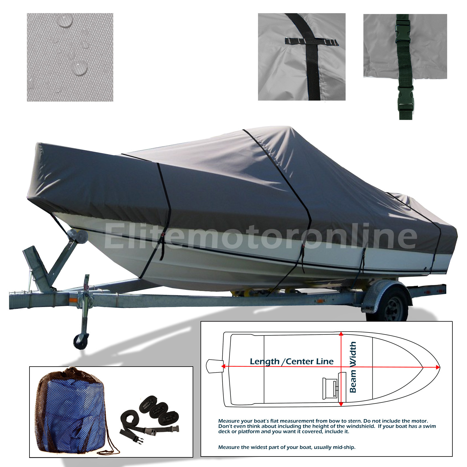 Chaparral 290 Signature Cuddy Cabin Cruiser I/O Trailerable Boat Storage Cover