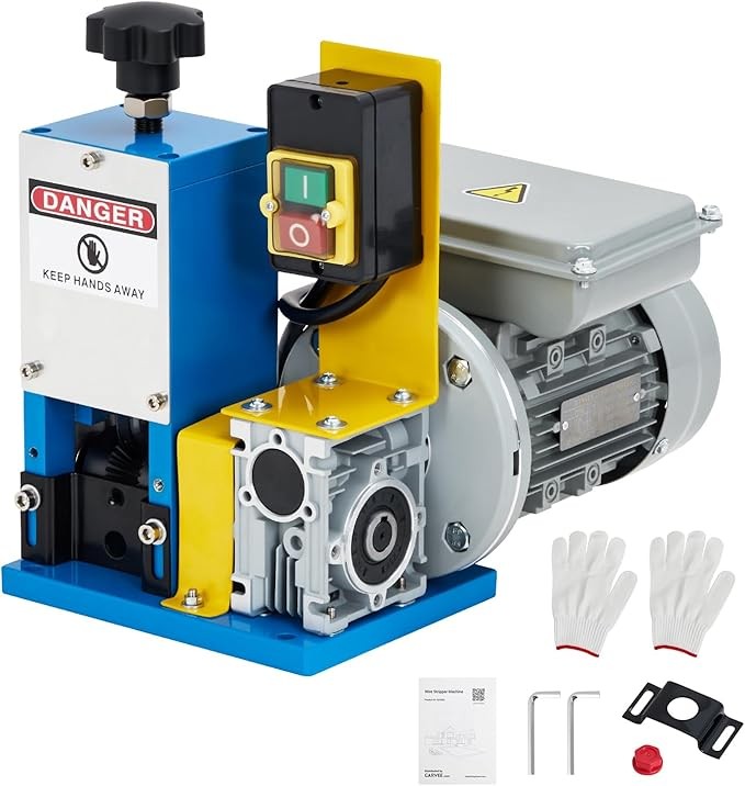 Garvee Portable Electric Wire Stripper 0.06-1" Automatic 5 Channels Copper Tool