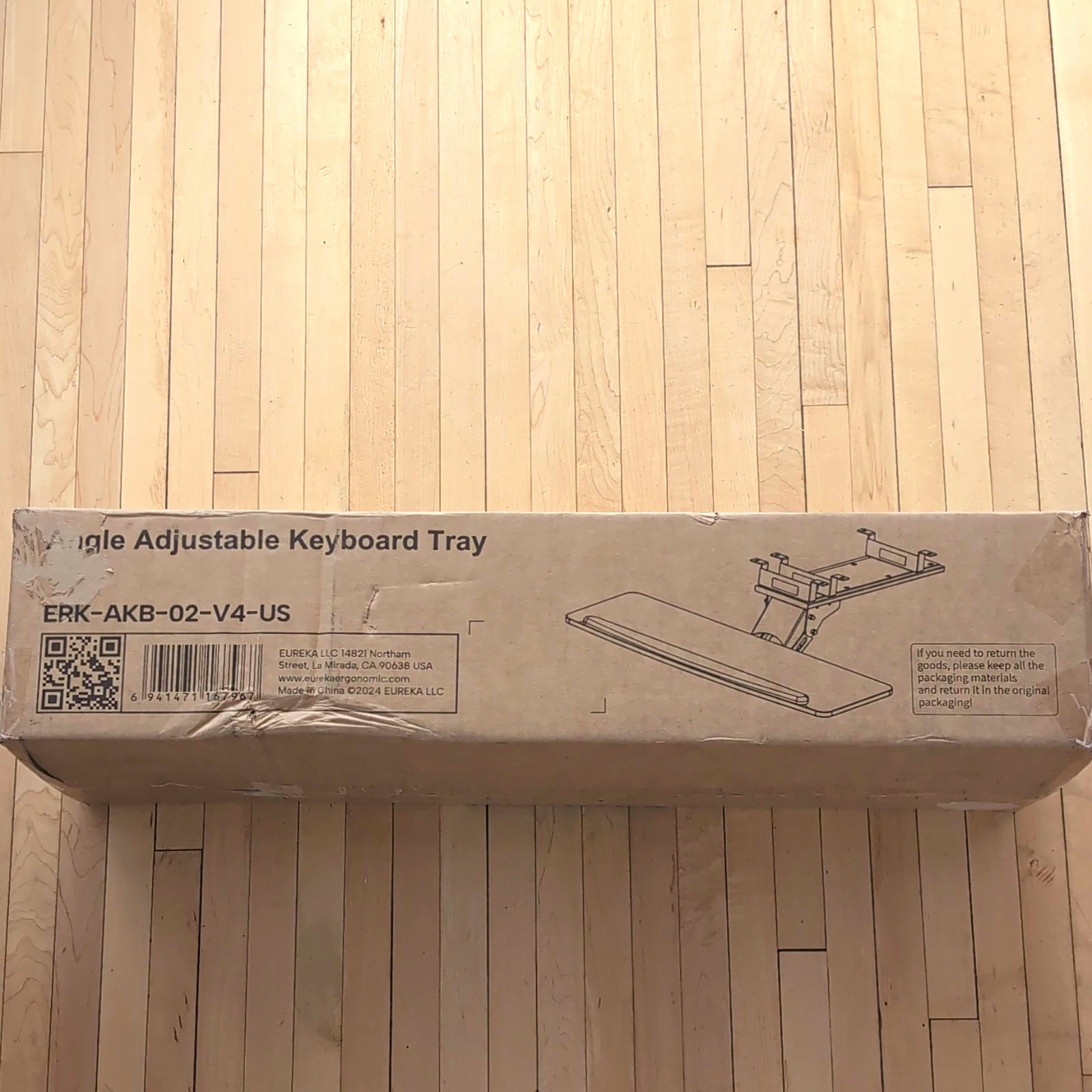 Eureka Adjustable Angle Keyboard Tray, ERK-AKB-02-V4-US New In Box