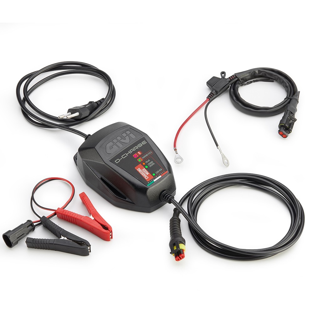 Motorcycle, Lithium & Lead Battery Charger & Charge Maintainer - Givi S510 D-C