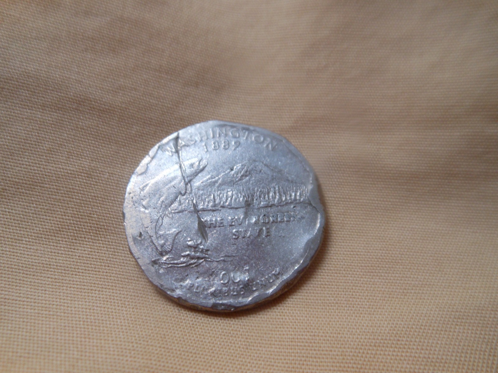 2007 D Washington Quarter Multiple Errors. FREE S&H!