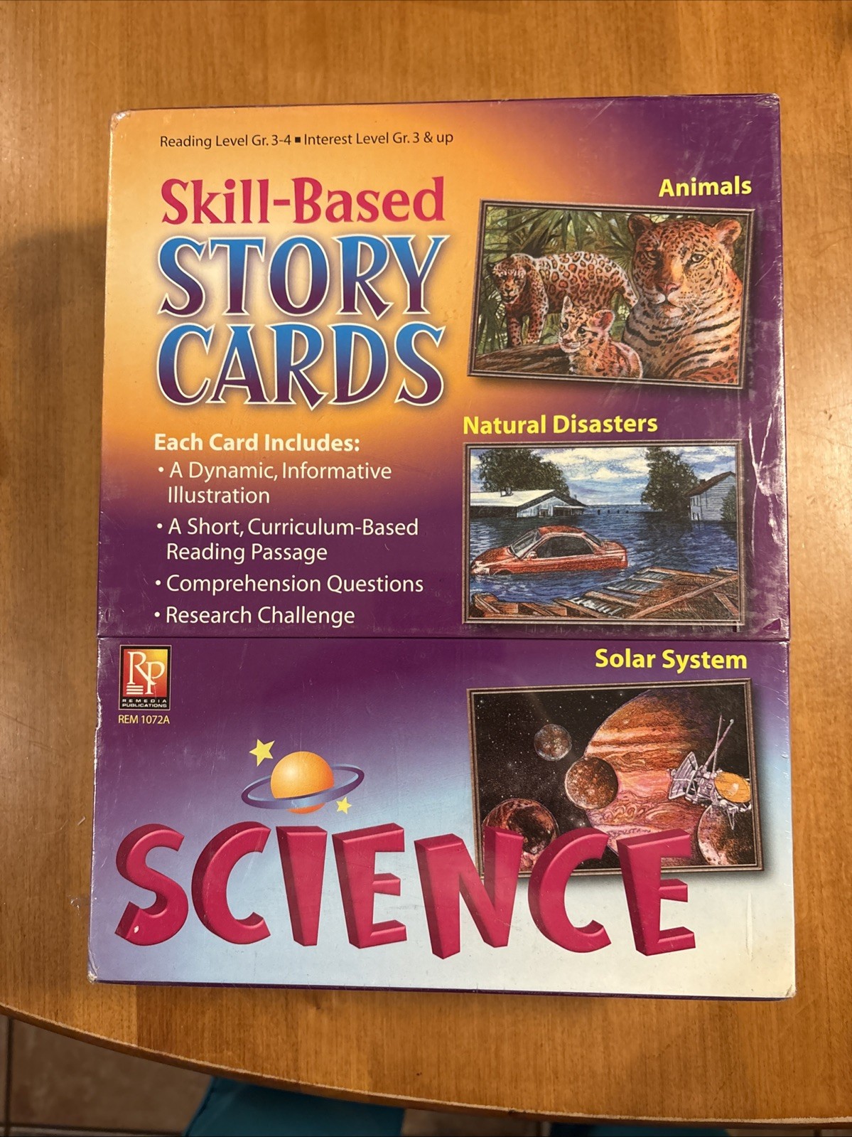 New Sealed Education Tools Skill Based Story Cards Science Animal Solar System