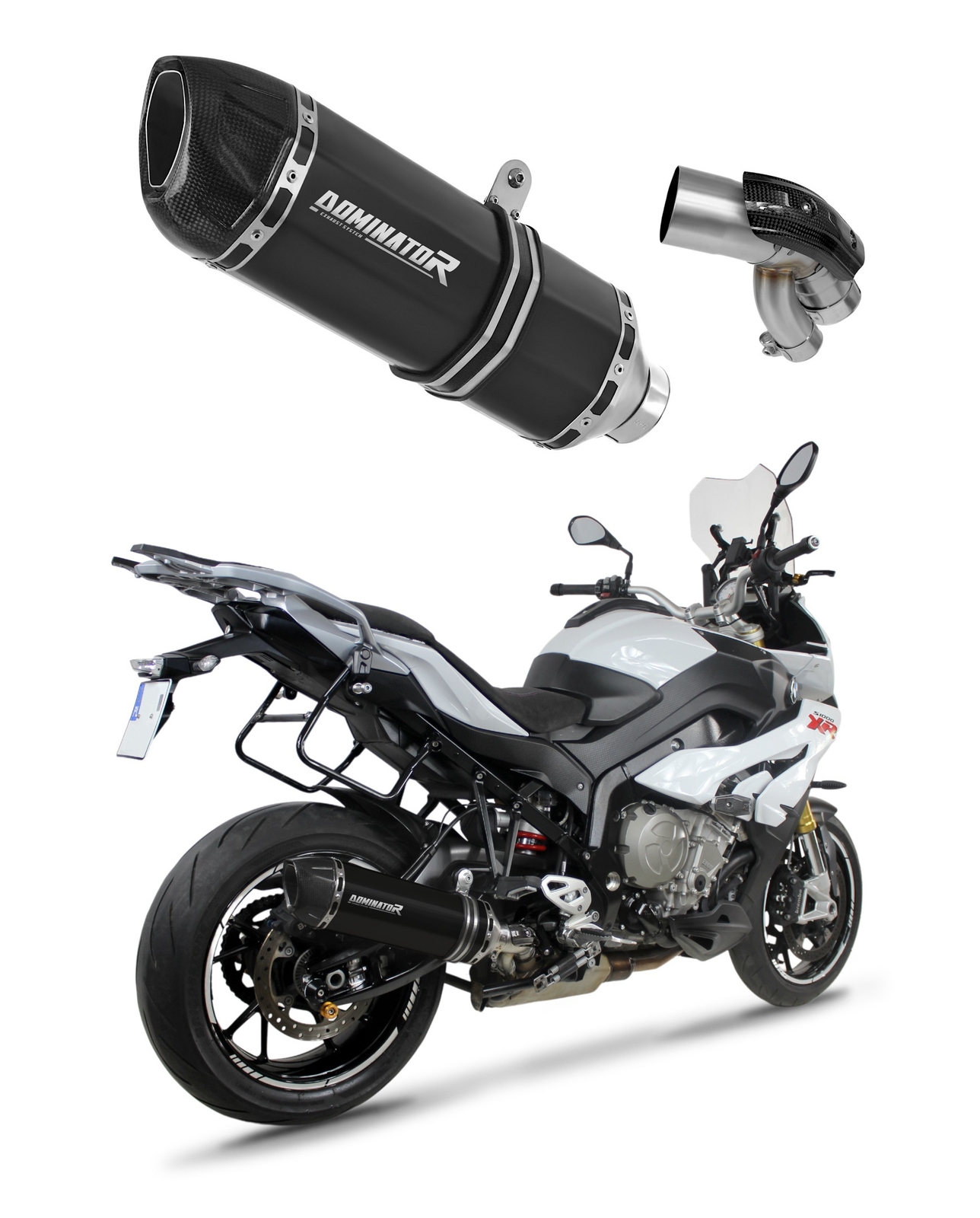 S1000XR 2015 - 2019 Exhaust Terminal Muffler HP1 BLACK DOMINATOR