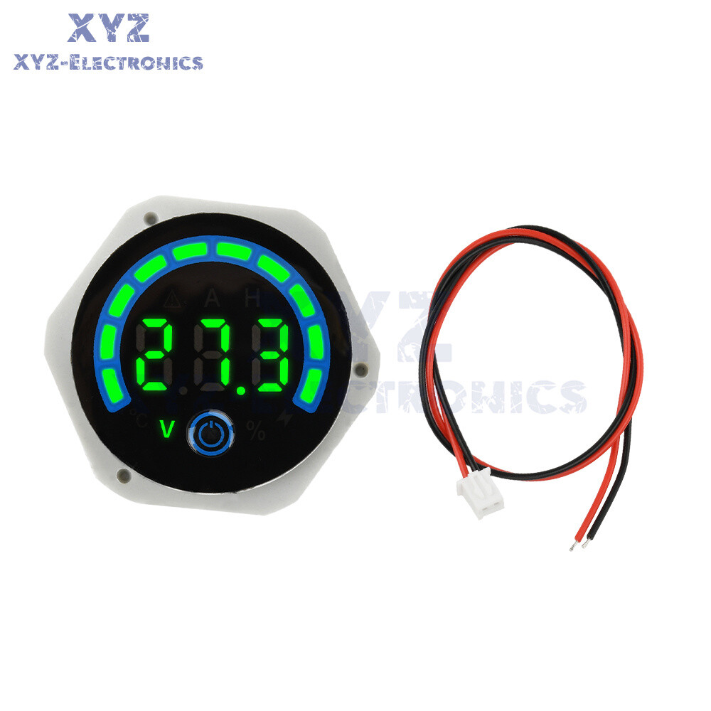 Digital Voltmeter Power Indicator Waterproof DC 8-120V Volt Meter with switch