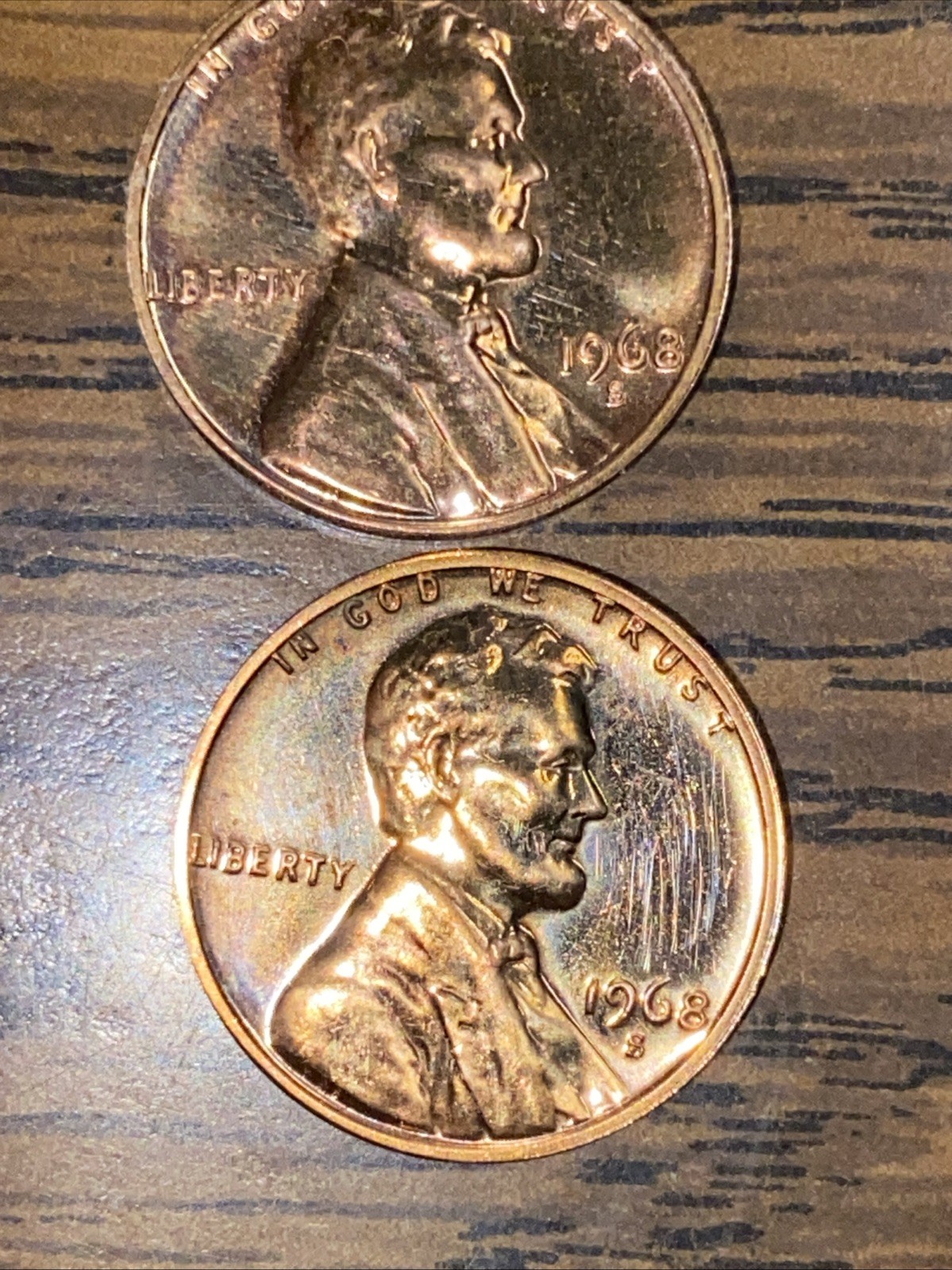 2- 1968-S Gem Proof Lincoln Memorial Red Pennies $3.95 Free Shipping.