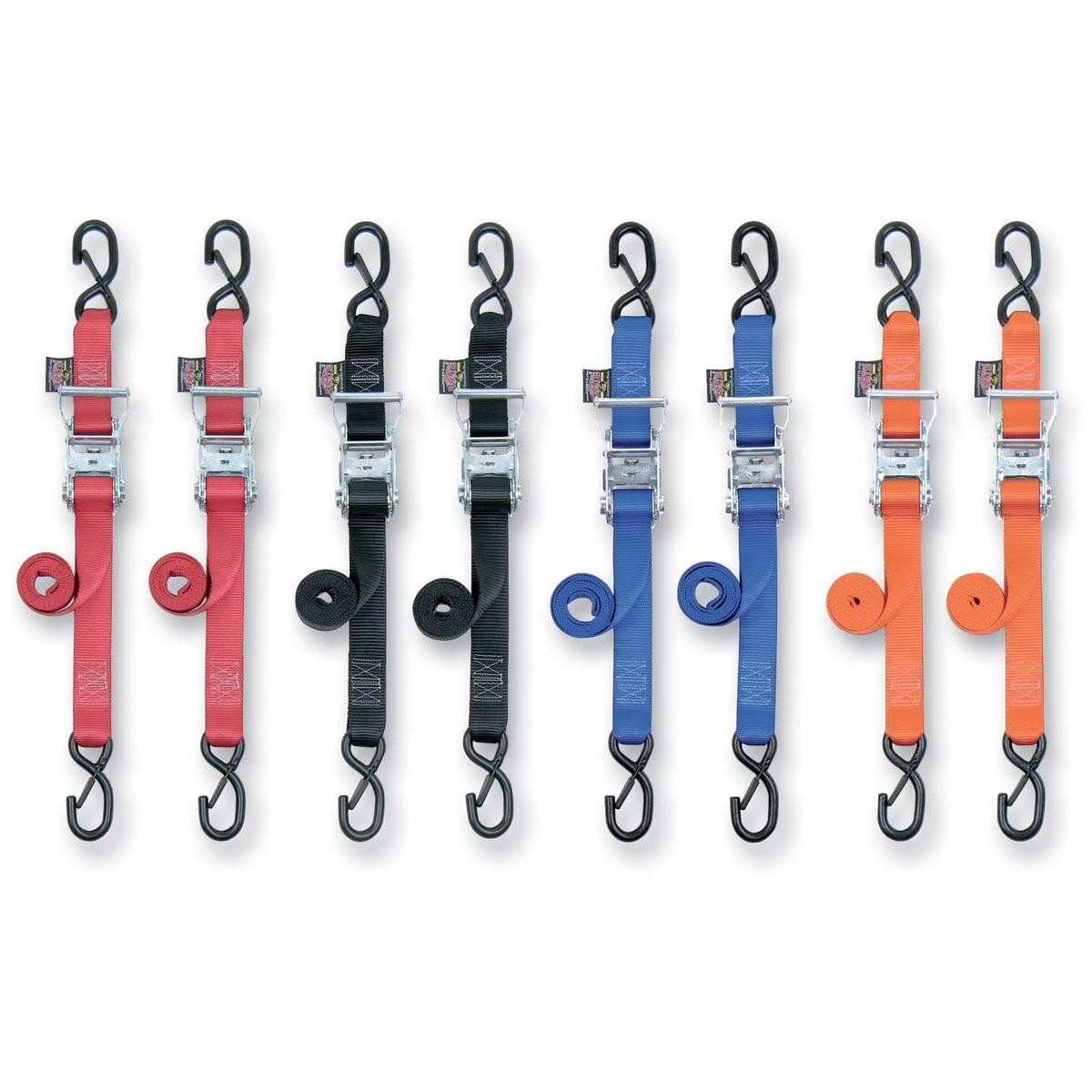 Powertye 28623-S 1 1/2in. Cam-Buckle with Safety Latch Hooks - Blue