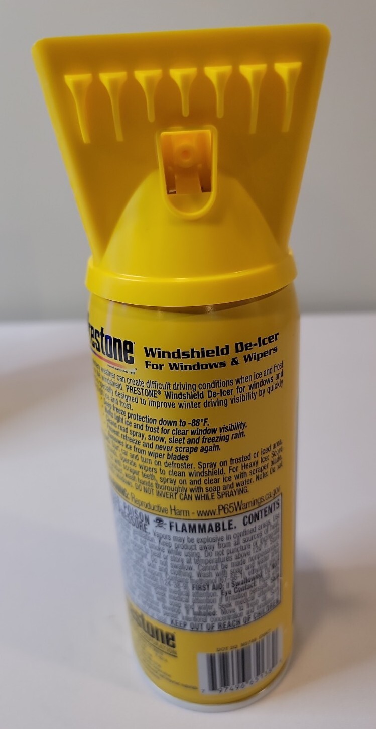 Prestone AS242 Windshield De-Icer SPRAY ICE REMOVER SCRAPER 11 Oz, 5 Pack