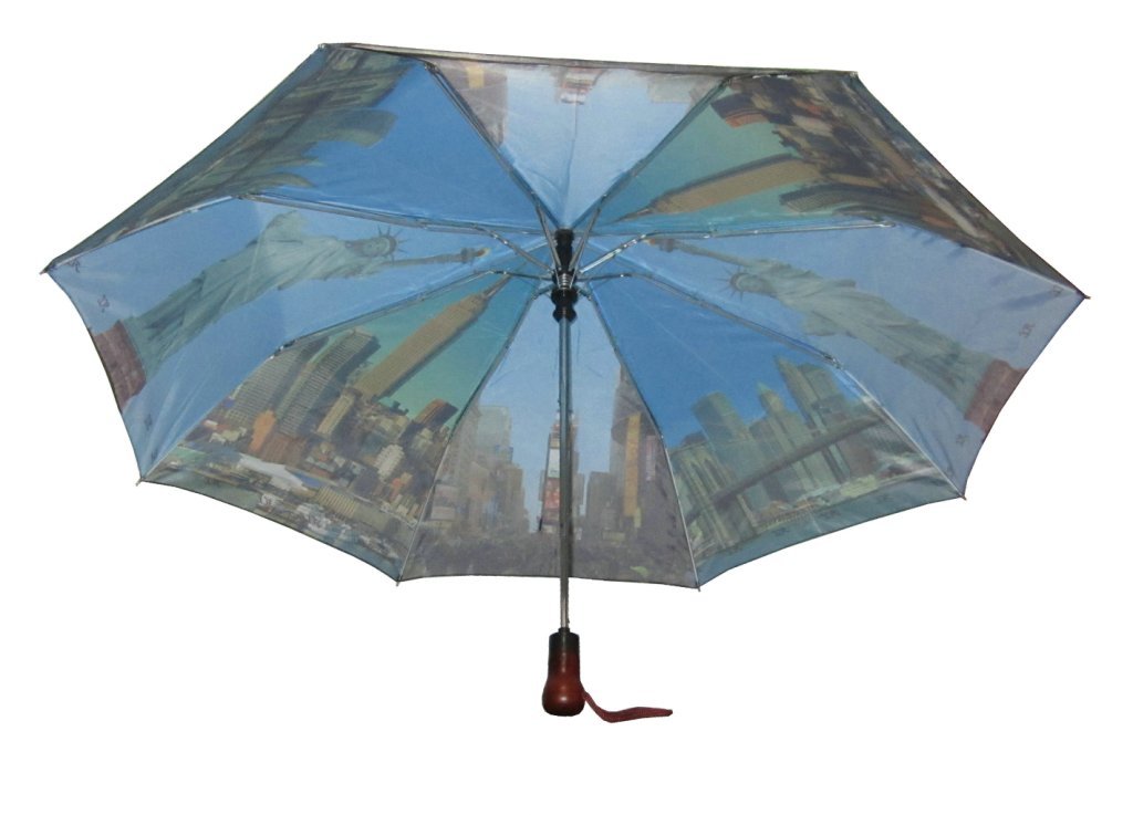 Auto Open NY Sign Folding Umbrella, Compact umbrella, mini umbrella