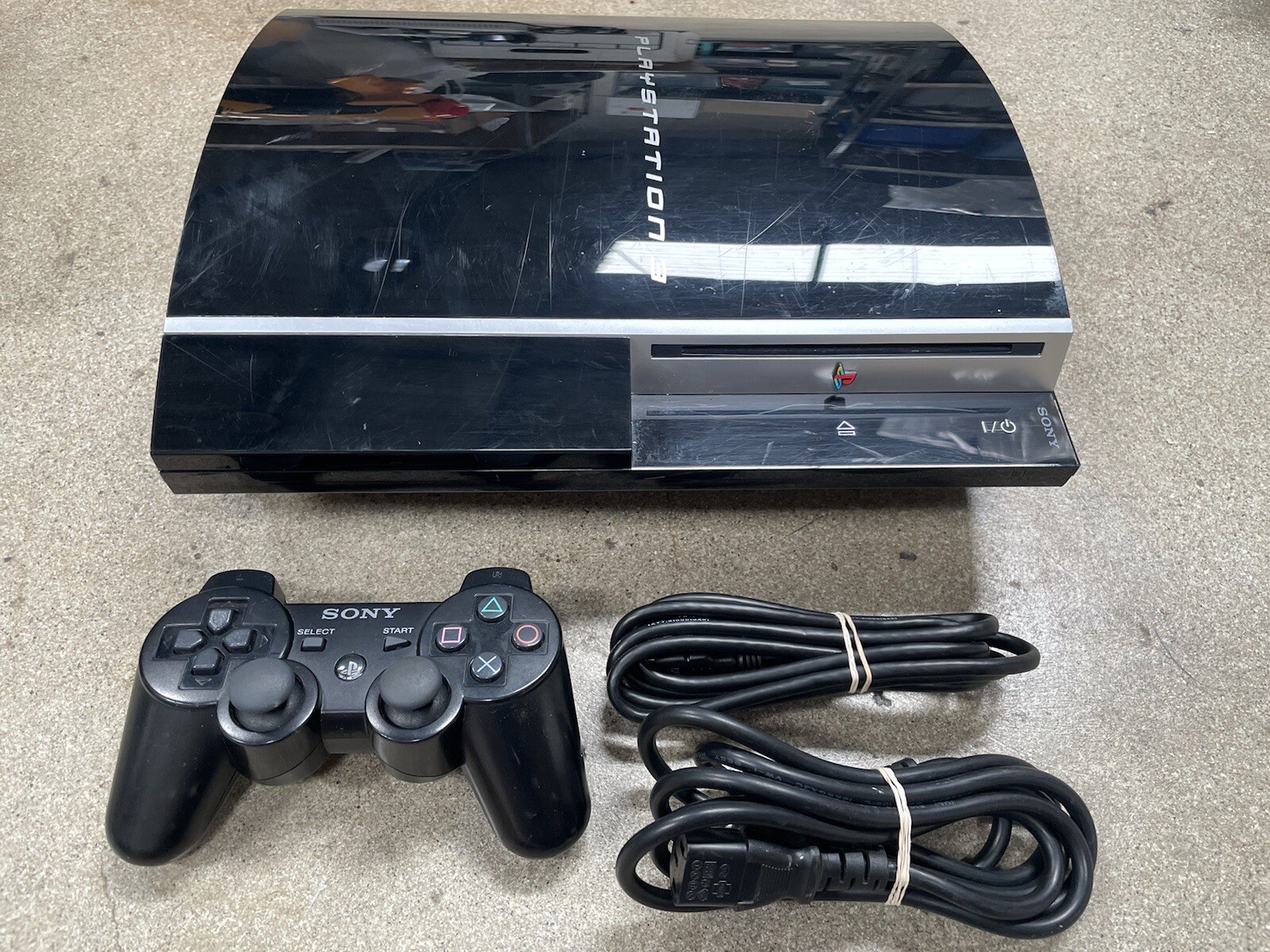 Sony PlayStation 3 80GB Piano Black (CECHK01) W/ OEM Controller! Tested Working!