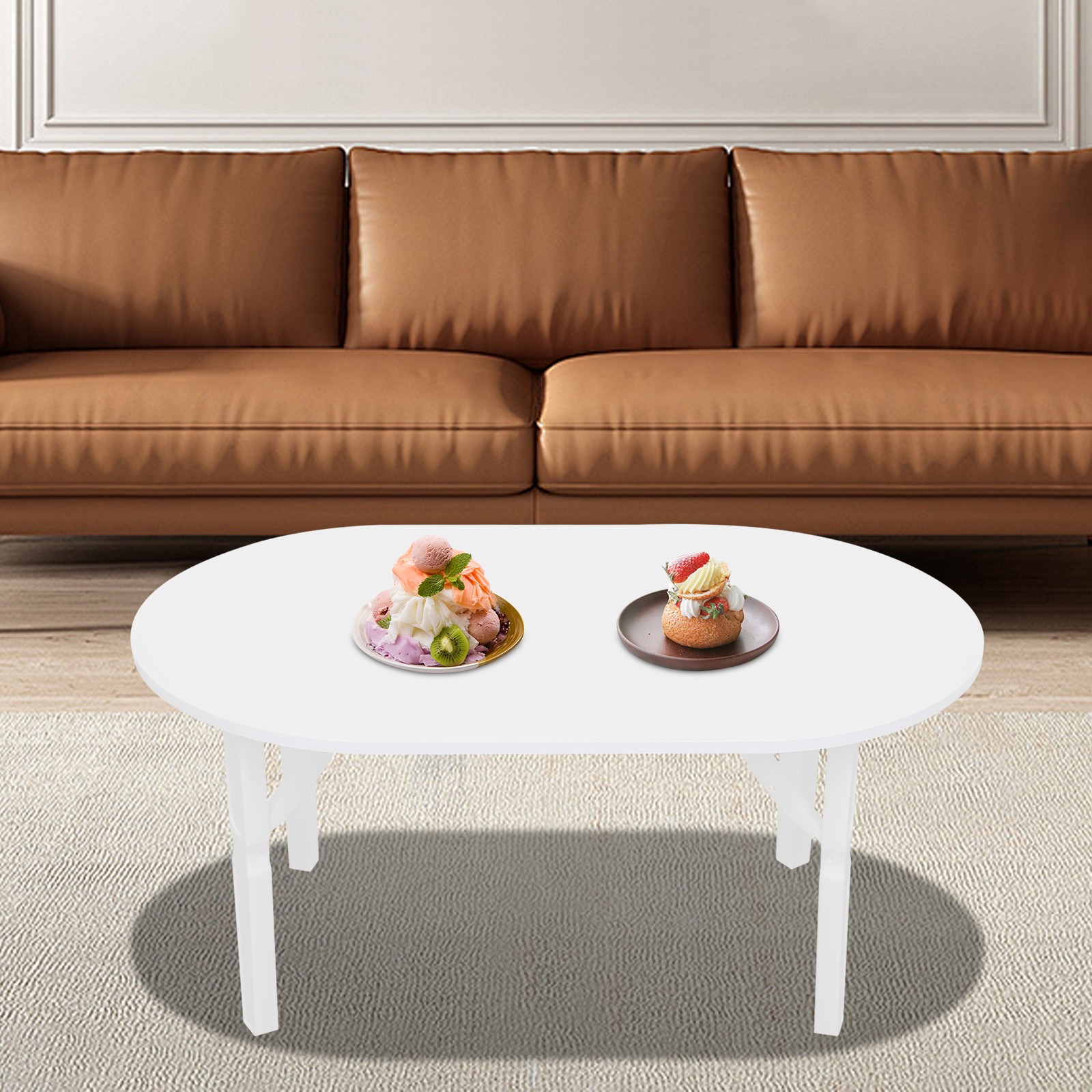 Portable Folding Coffee Table Foldable Small Coffee Table for Living Room