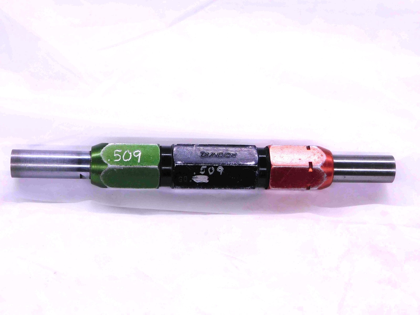 .5090 & .5190 PIN PLUG GAGE GO NO GO .5156 +.0034 OVERSIZE 33/64 13 mm .509 .519