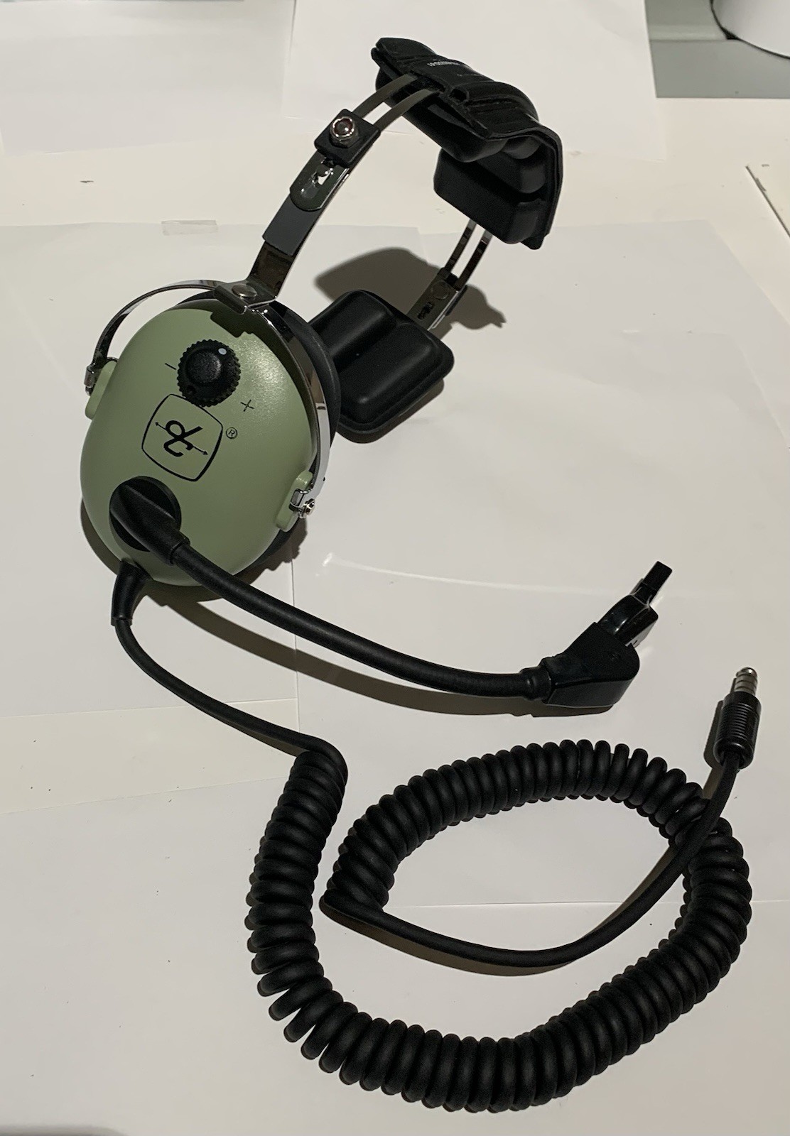 David Clark 40523G-01 Headset with Microphone,  Single Ear, UNTESTED