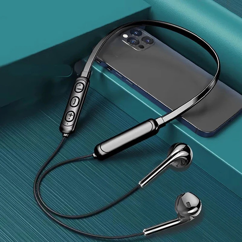 Wireless Bluetooth 5.0 Neckband Headphones Stereo Sports Earbuds Mic