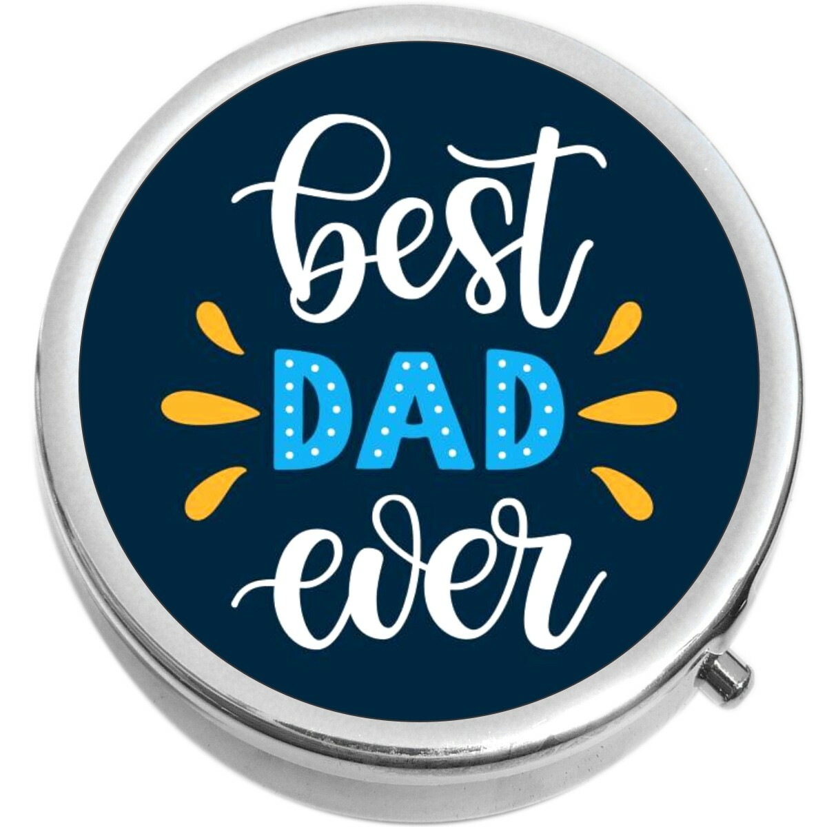 Best Dad Ever  Medicine Vitamin Compact Pill Box