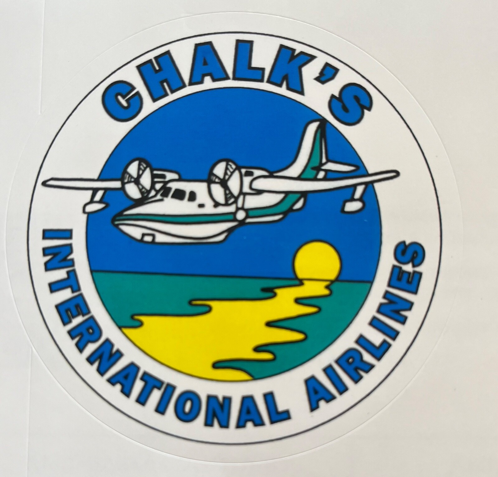 Chalk's International Airlines  sticker 3x3in