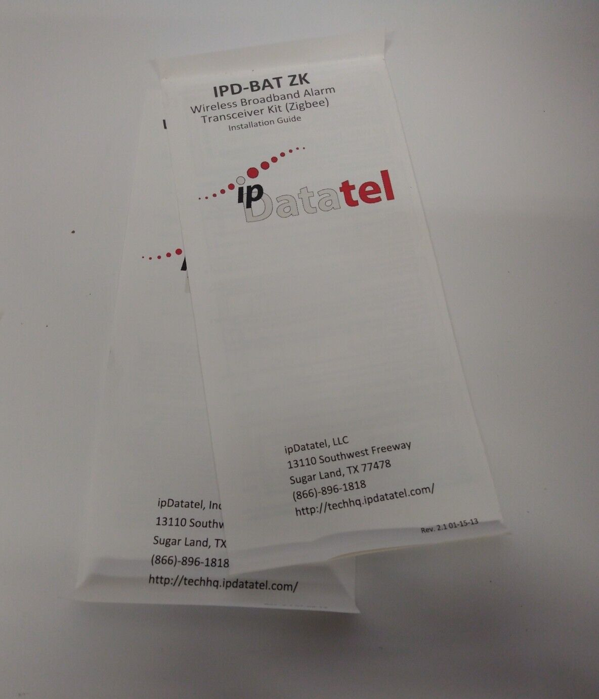 IPDATATEL IPD-BAT ZK Wireless Broadboard Alarm Transceiver Kit (ZigBee)