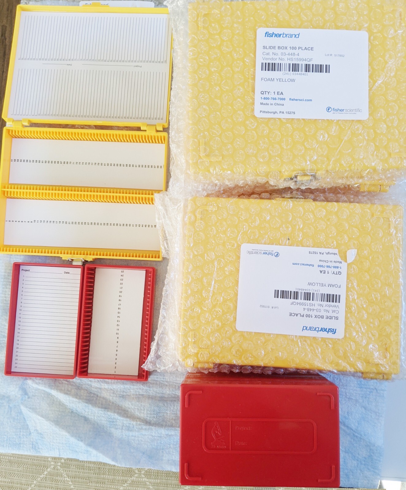 Fisherbrand™ Premium Microscope Slide BoxCatalog No.03-448-4  10 new 