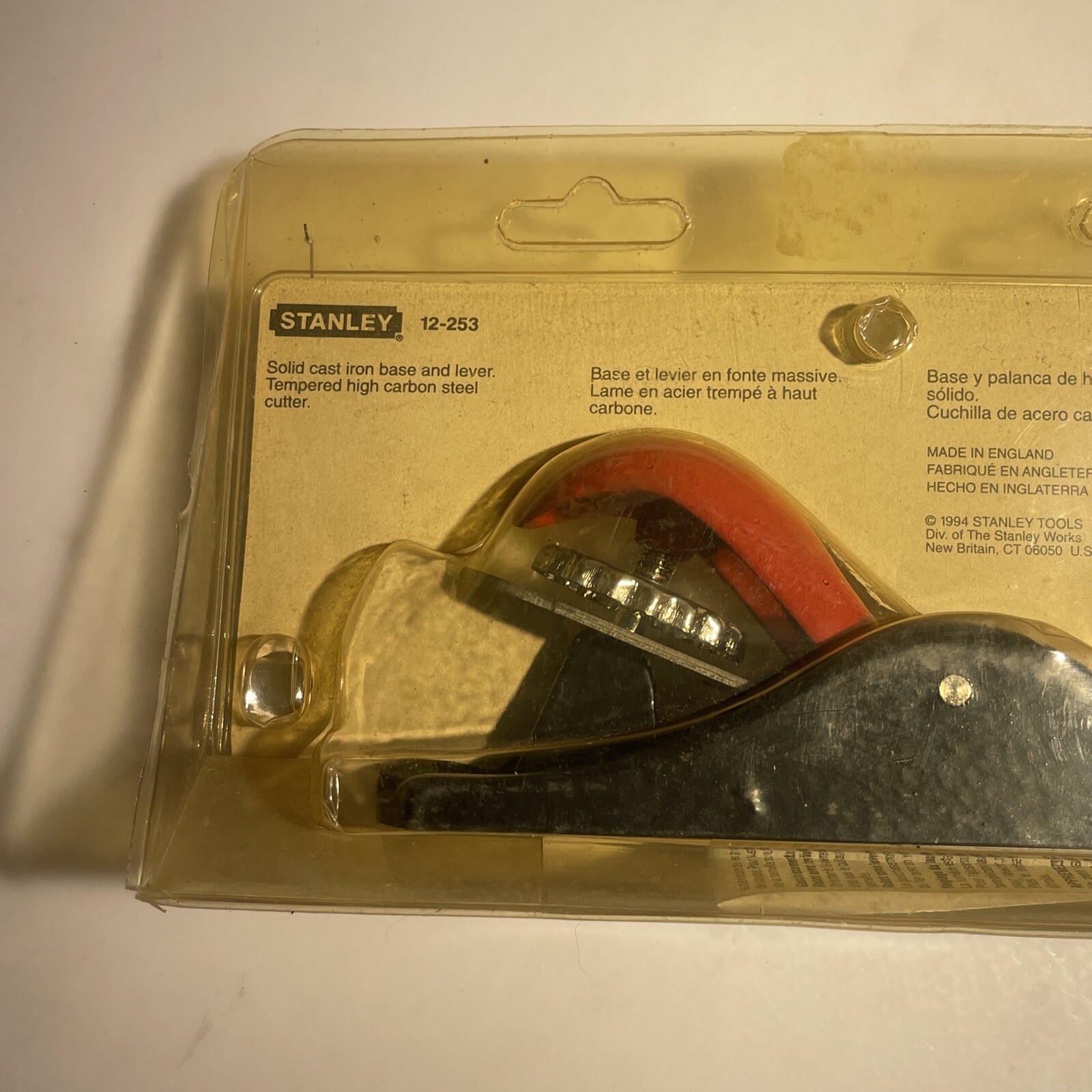 Stanley 1994 Block Plane 12-253 Brand New Solid Cast Iron Base/Level
