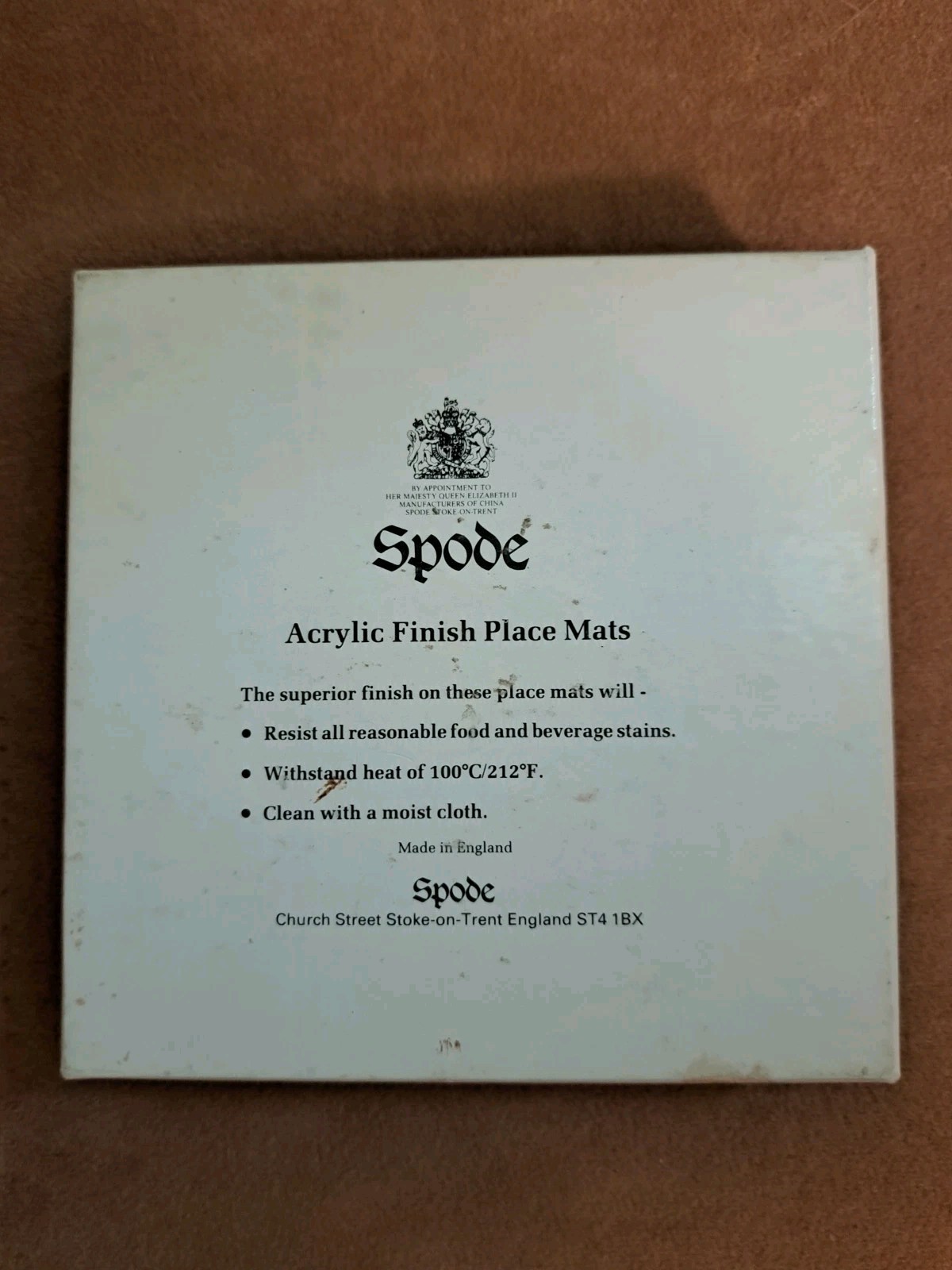 Spode Christmas Coasters Acrylic Finish Set