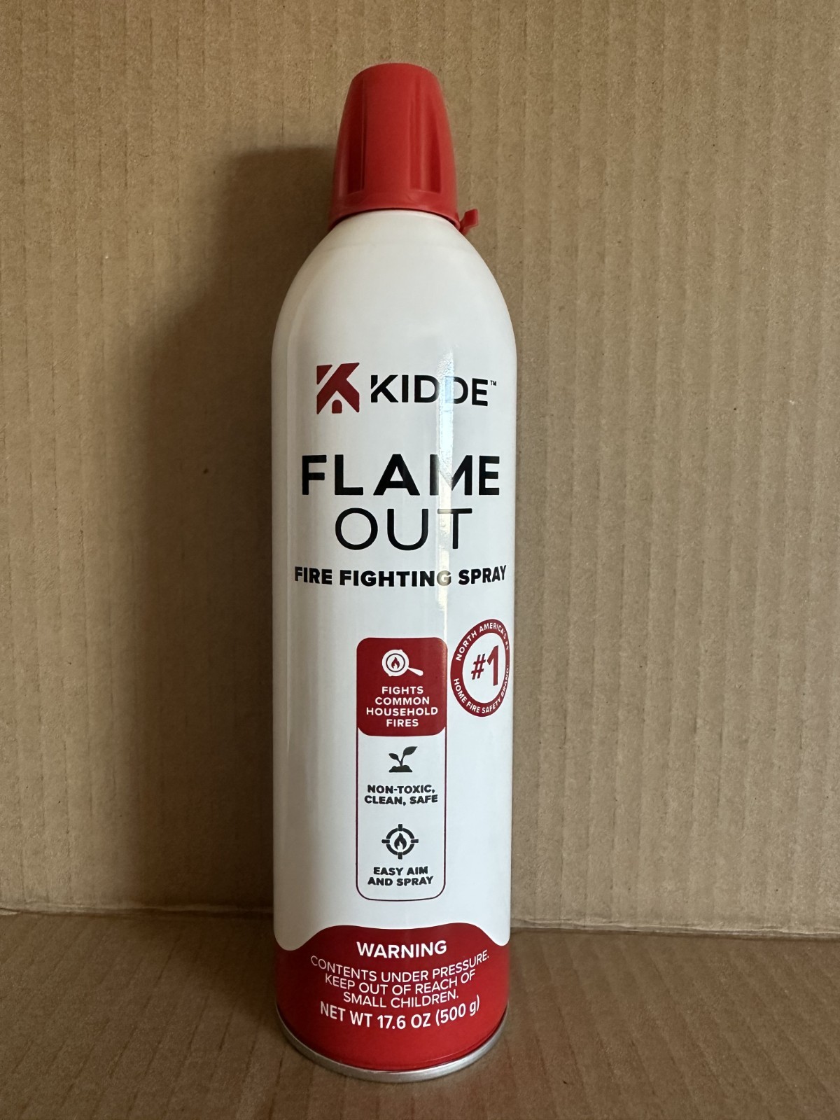 Kidde Flame Out Fire Spray, Extinguishing Aerosol for Home Use, Kitchens, Dorms