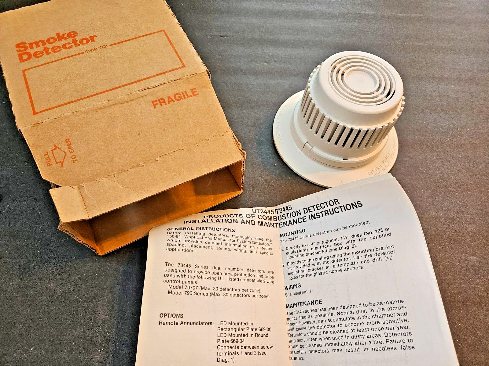 Mirtone Model 73445 Smoke Detector - New In Box