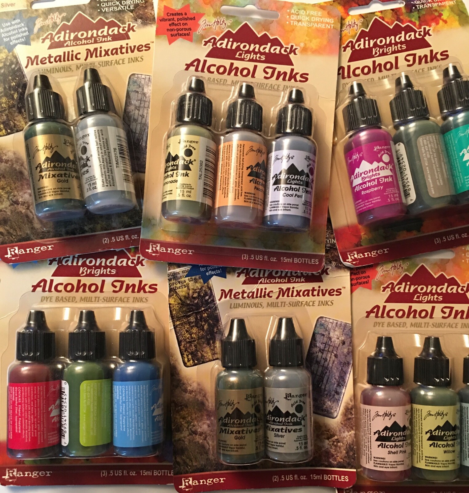 Ranger Adirondack Alcohol Ink Assortments & Blending  byTIm Holtz - Your Choice