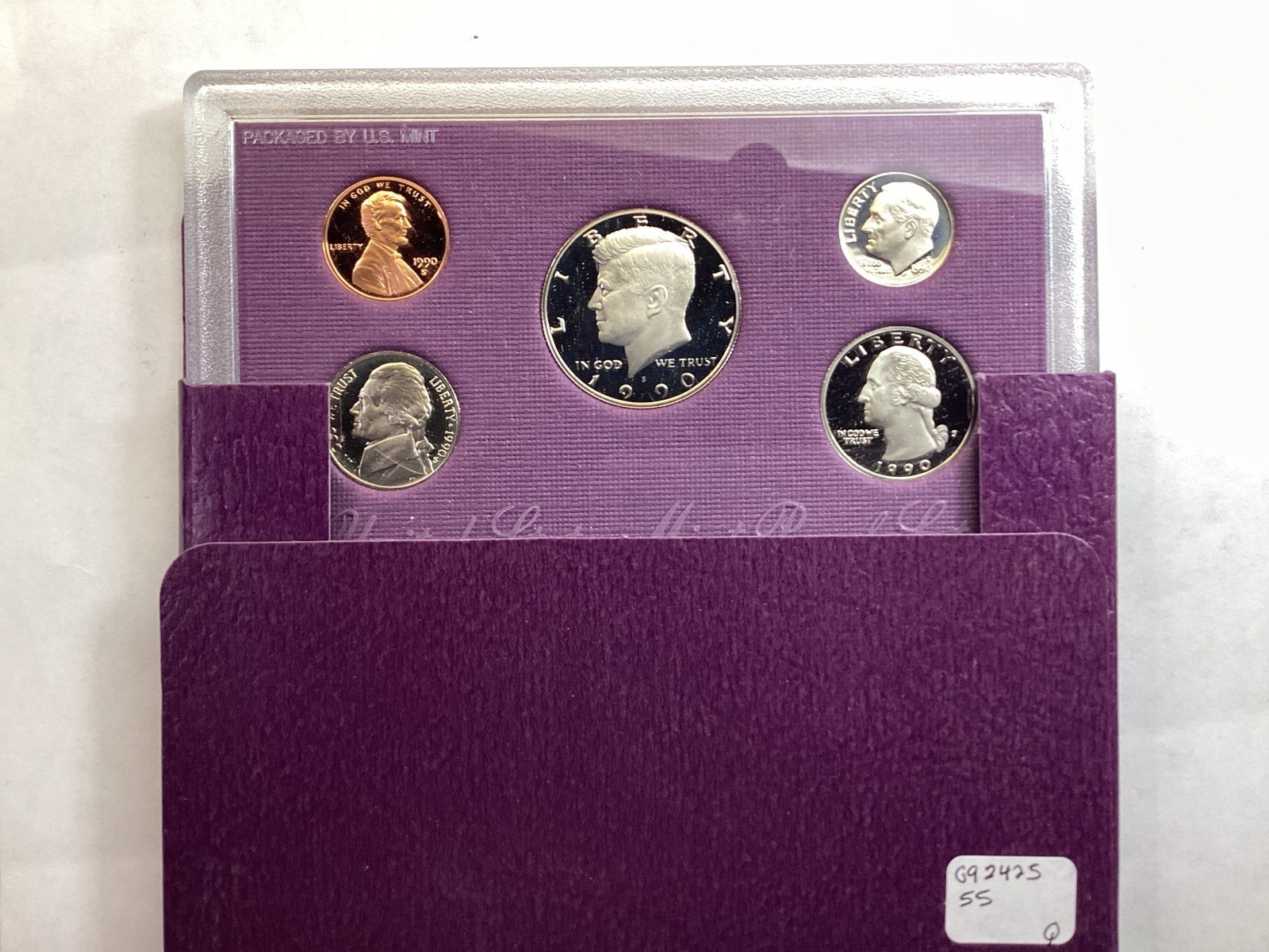 1990 S United States Proof Set 5 Coins from San Francisco 092425 55q