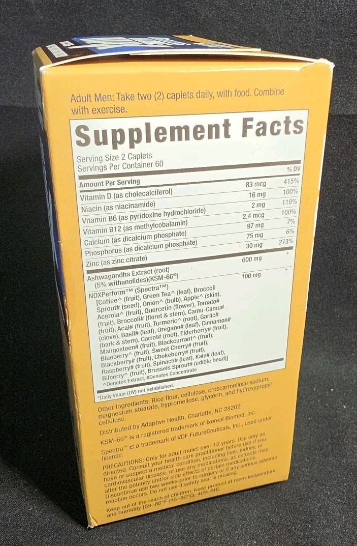 Ageless Male Max Testosterone Booster + Nitric Oxide 120 Capsule