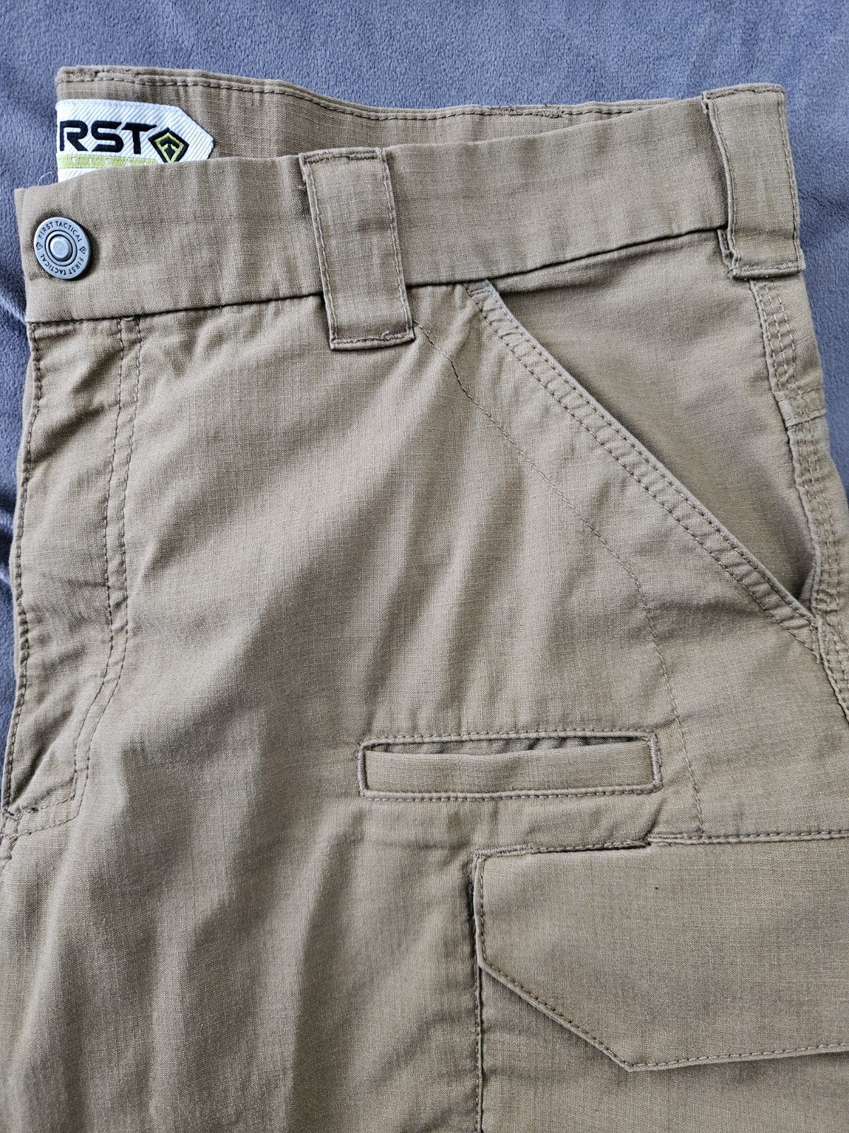 First Tactical Men's Brown Tactical Pants Size 38/30 Regular Fit Khaki