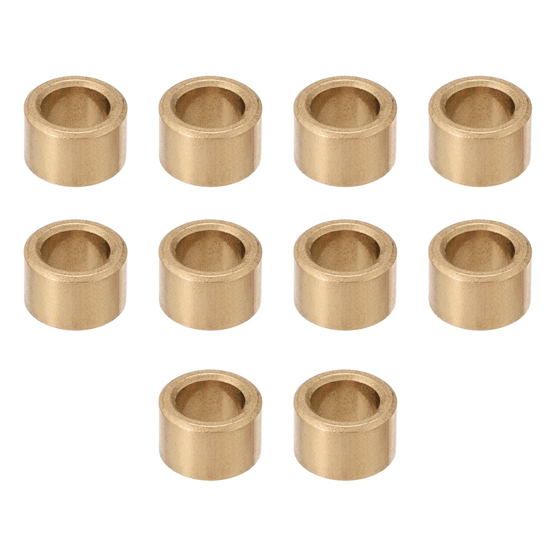 10pcs Self-Lubricating Bearing Sleeve Sintered Bronze Bushing 8mm x 12mm x 8mm