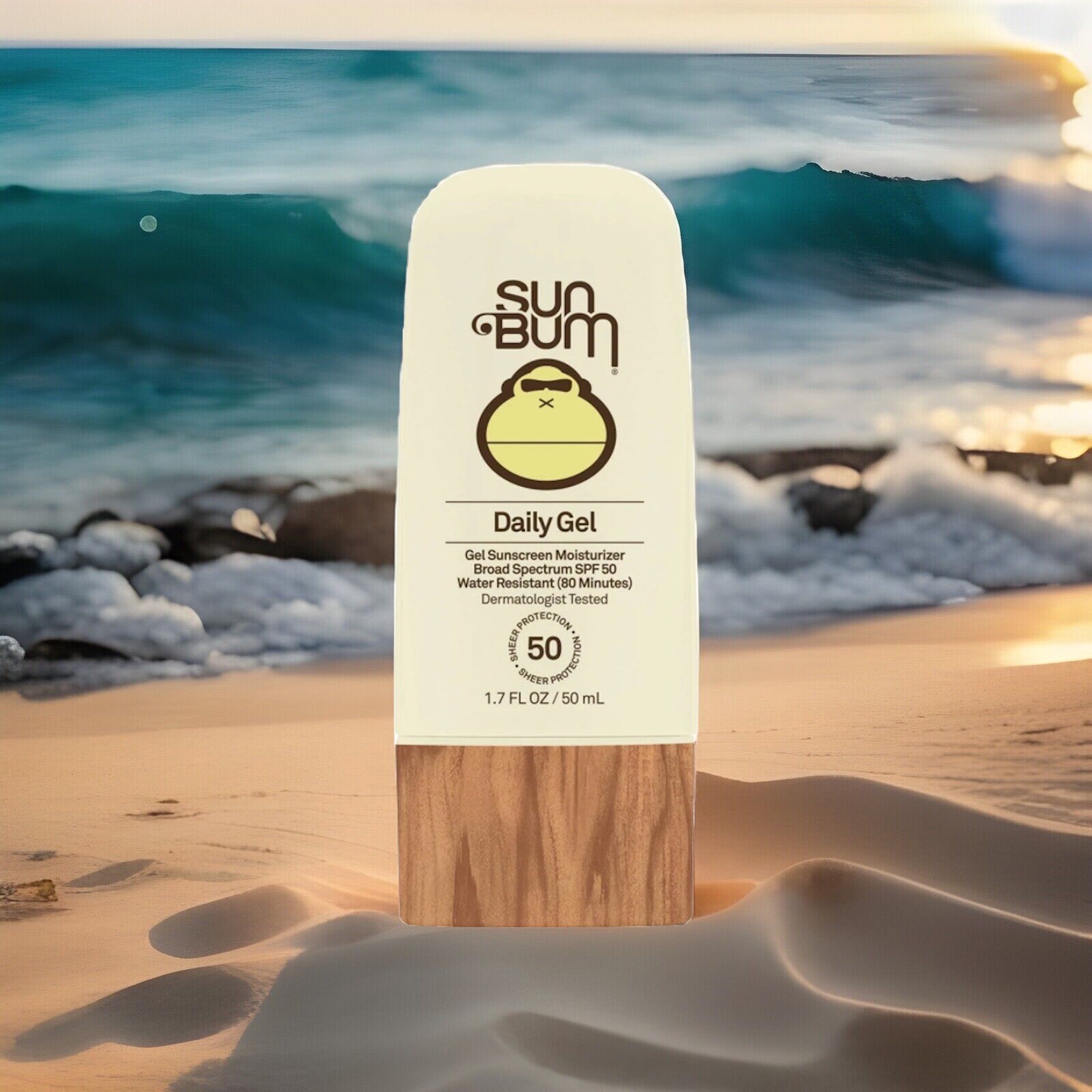 🏖️ Lot Of 2 Sun Bum Daily Face Gel Sunscreen Moisturizer spf 50  1.7oz Ex. 26+