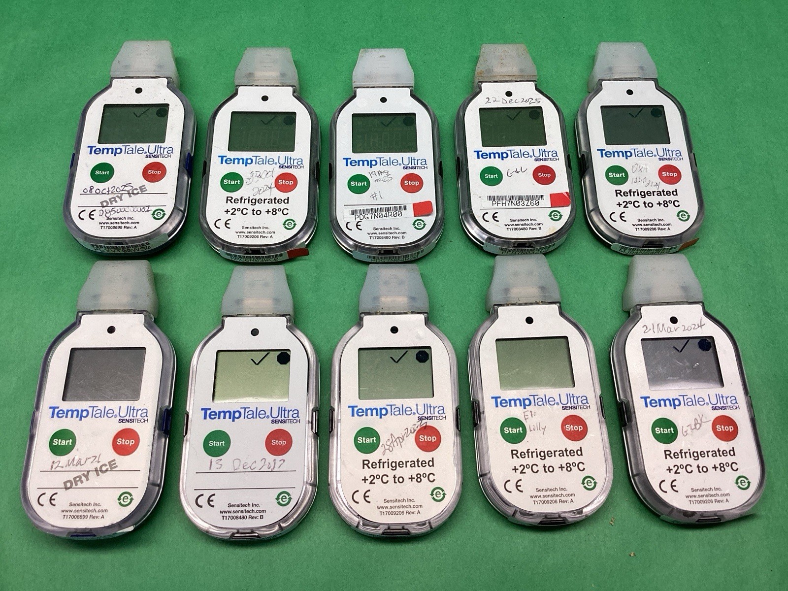 x10 Sensitech TempTale Ultra USB Temperature Recorder Data Logger - LOT OF 10
