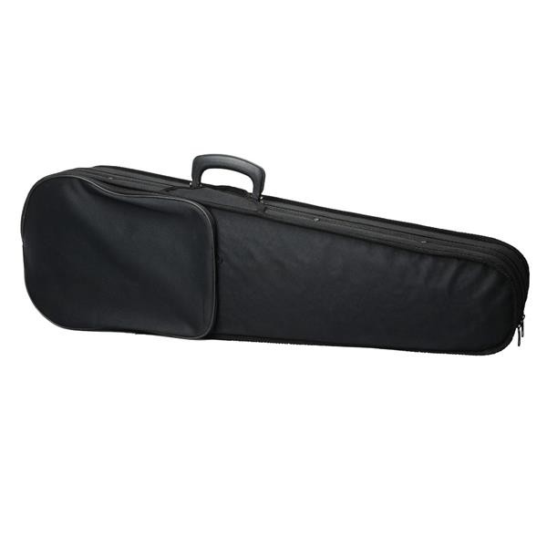 Violin Case Durable Triangle Shape Black with Soft Beige Lining Fits 4/4 Size