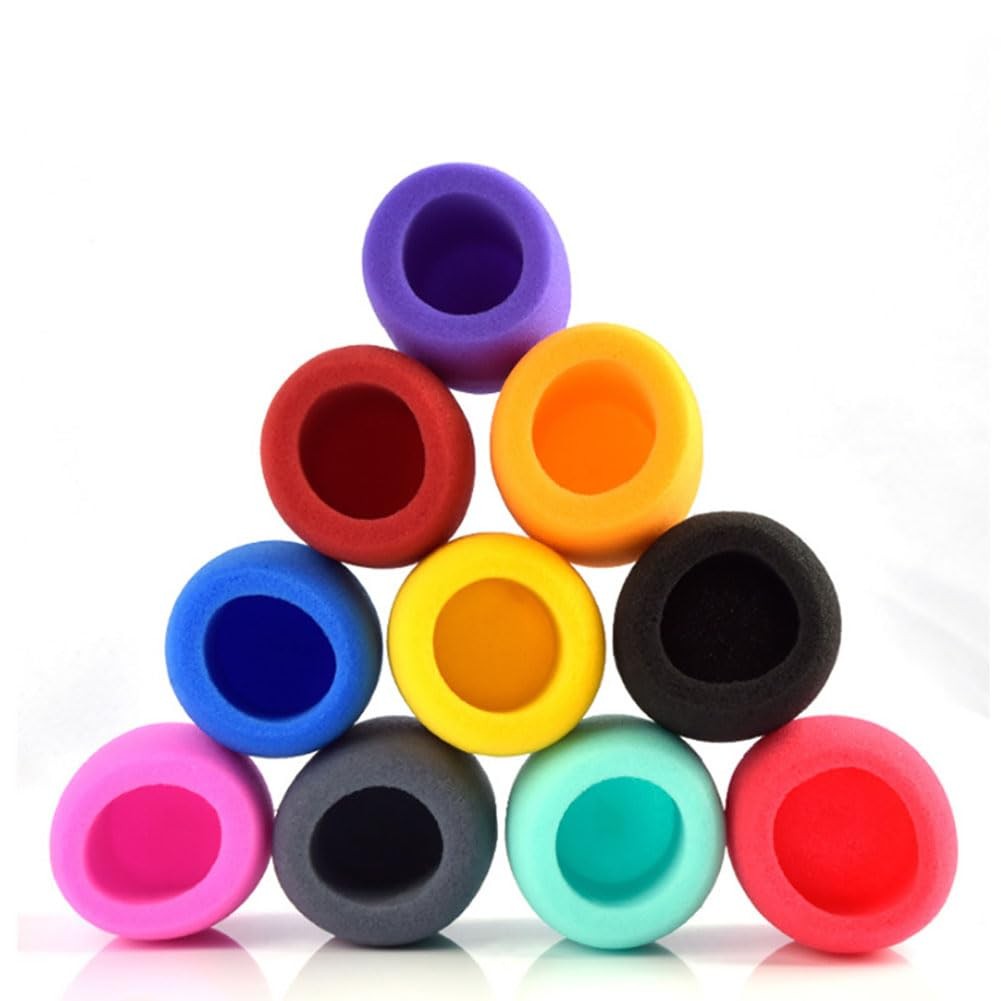 10 Pack Microphone Headset Windscreen Sponge Foam Mic Cover Windscreens