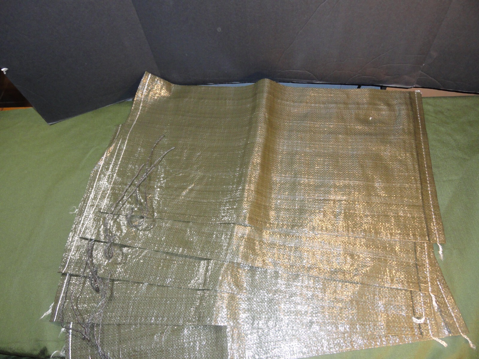 5 QTY USGI OD GREEN SAND BAGS BAG FLOOD CONTROL BARRIER MILITARY GRADE ISSUE