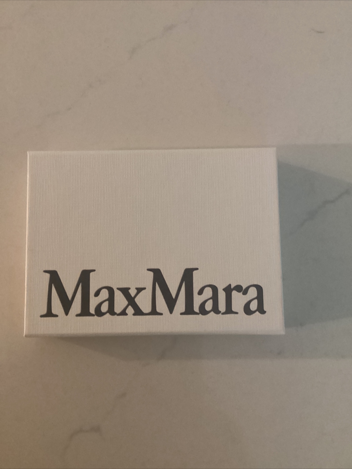 MaxMara White Gift Box 4.5" x 3.25" x .75" Brand New/ Perfect Condition