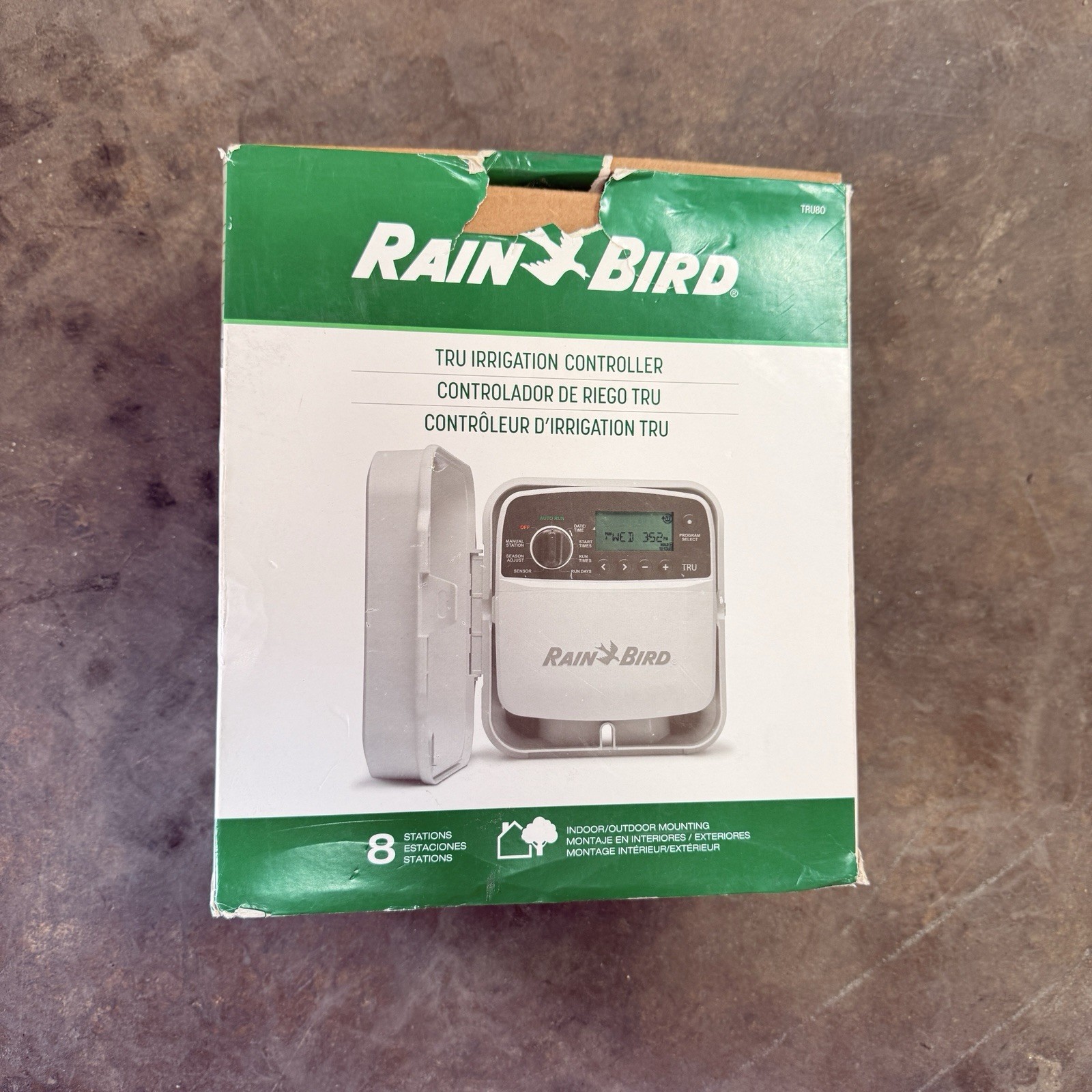Rain Bird TRU8O Program Based Indoor/Outdoor Irrigation Sprinkler Controller